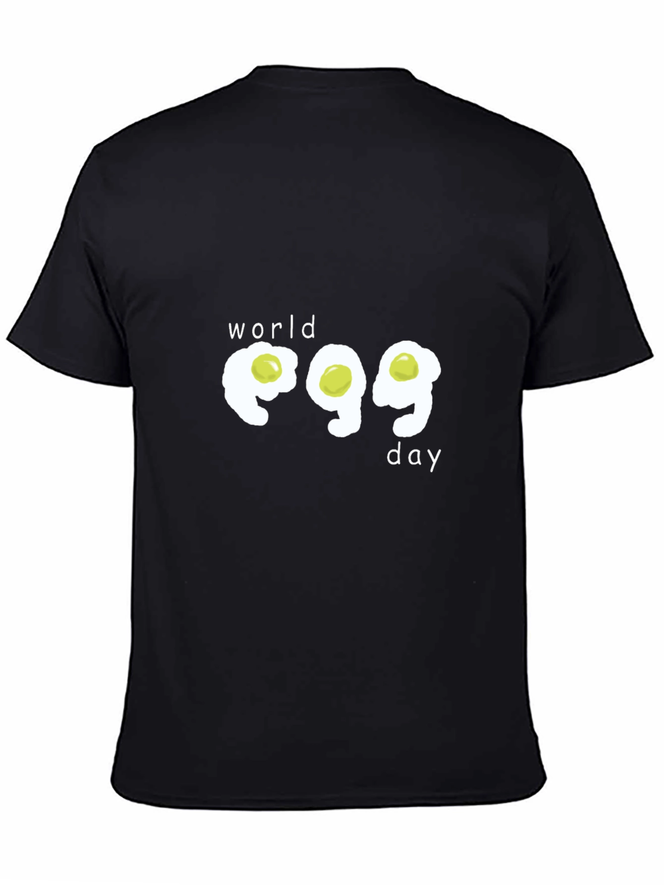 Black World Egg Day Graphic Tee - Black view 4