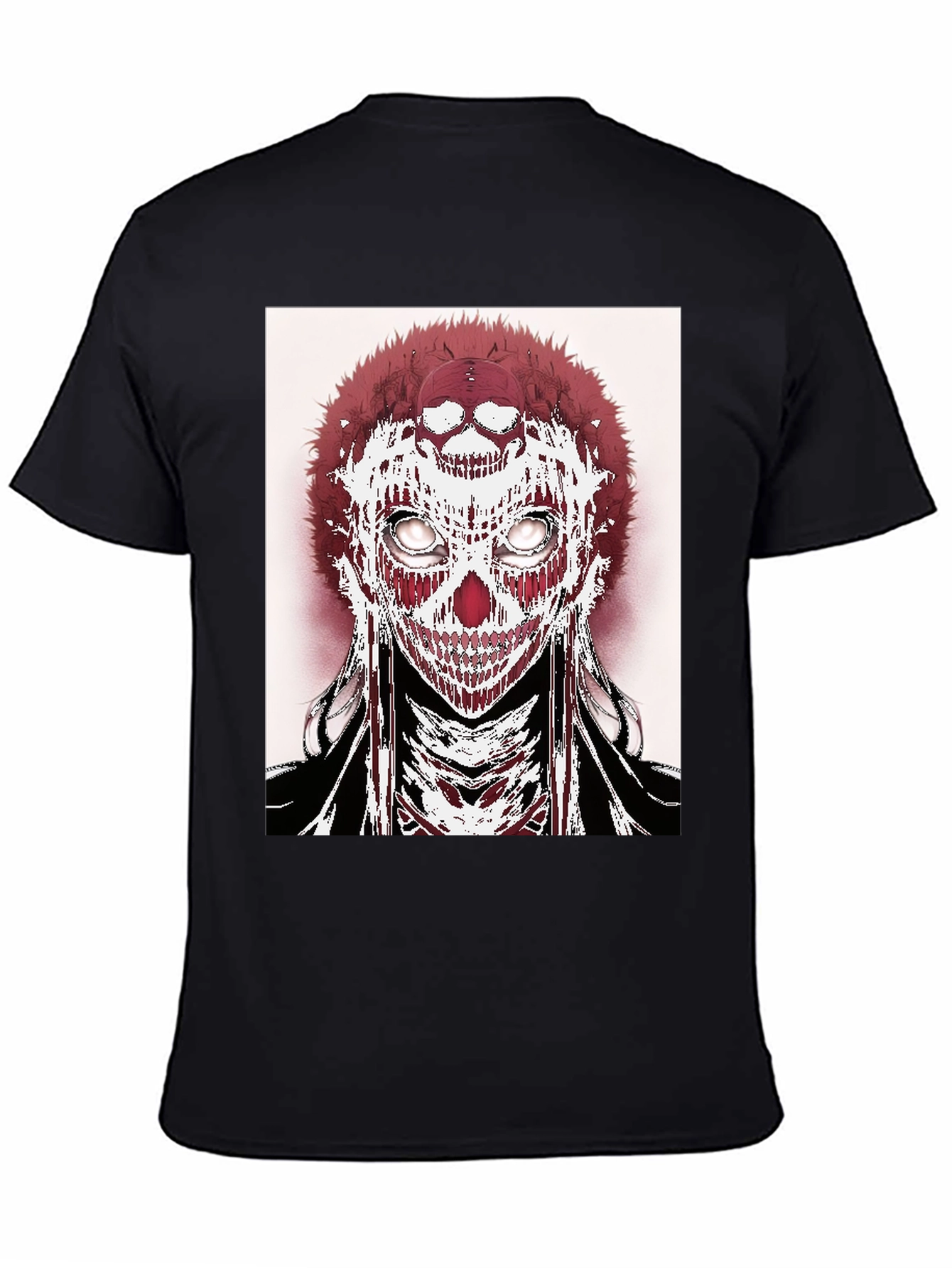 Black Skull Graphic Tee - Edgy Streetwear view 4