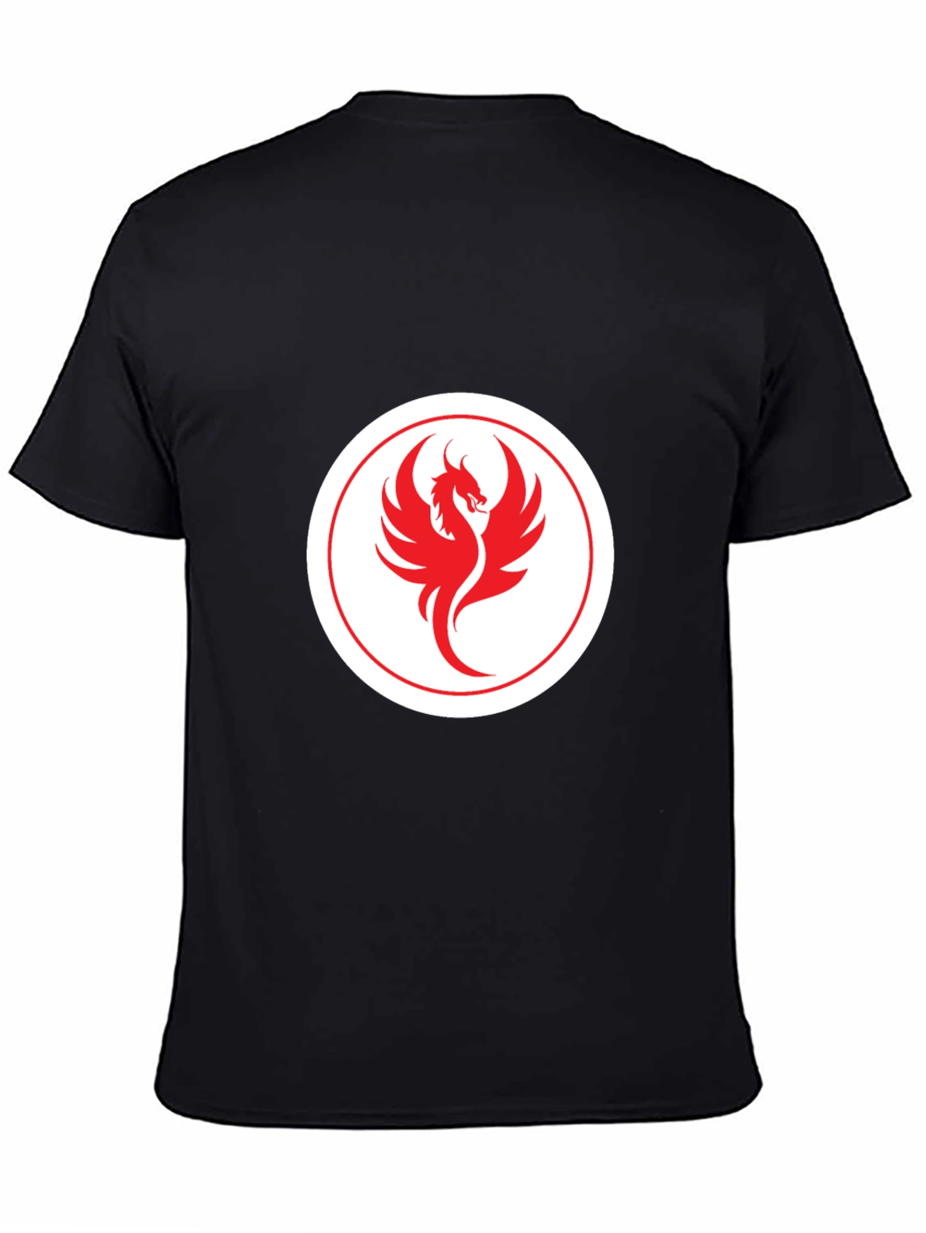 Black Phoenix Graphic Tee - Stylish Black T-Shirt for Men view 4