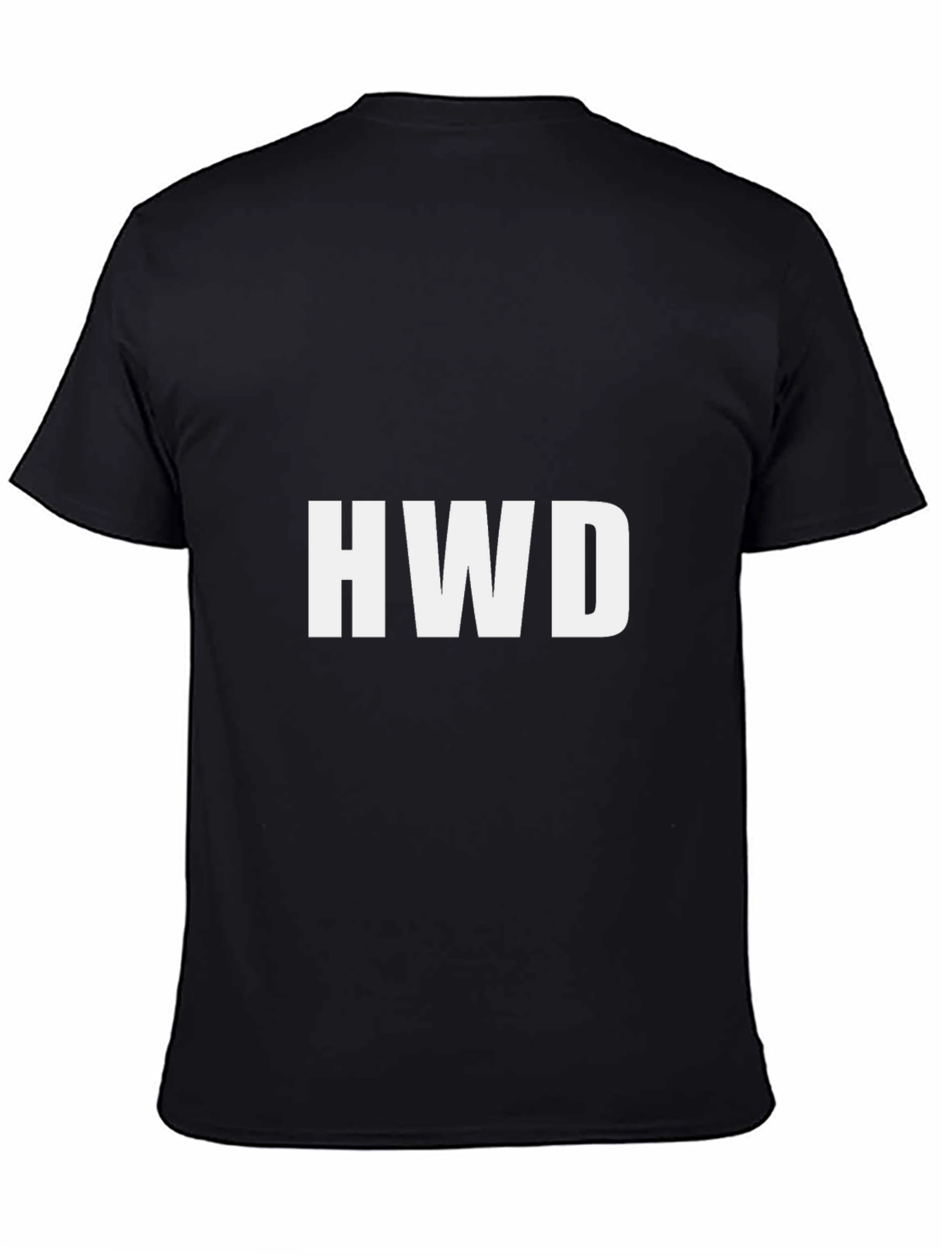 Black HWD Black Graphic Tee - Short Sleeve Men's T-Shirt view 4