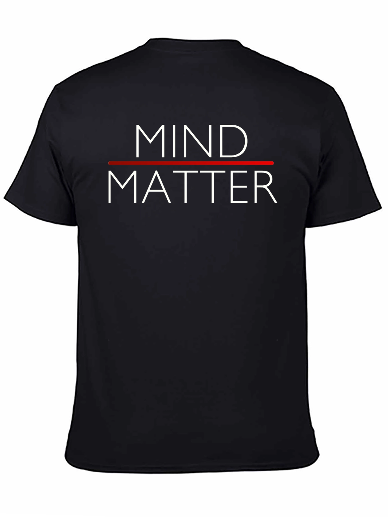Black Mind Over Matter Graphic Tee - Black Casual Shirt view 4