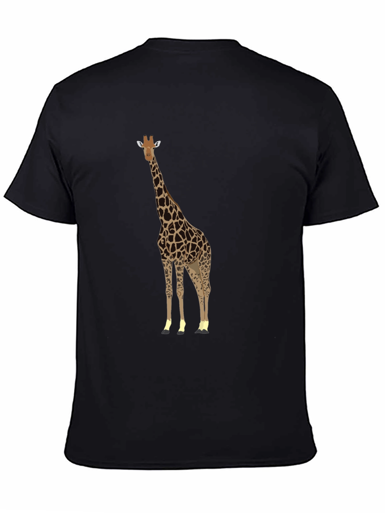 Black Giraffe Graphic Tee - Stylish Animal Print T-Shirt view 4