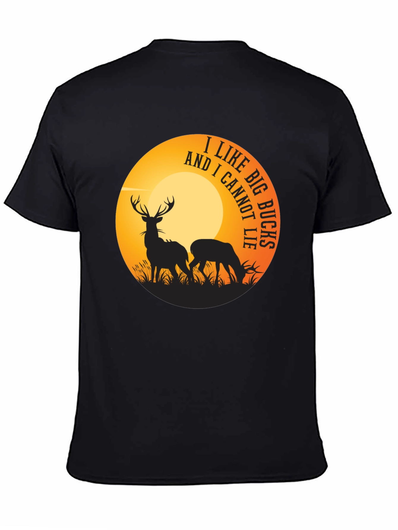 Black I Like Big Bucks Graphic Tee view 4