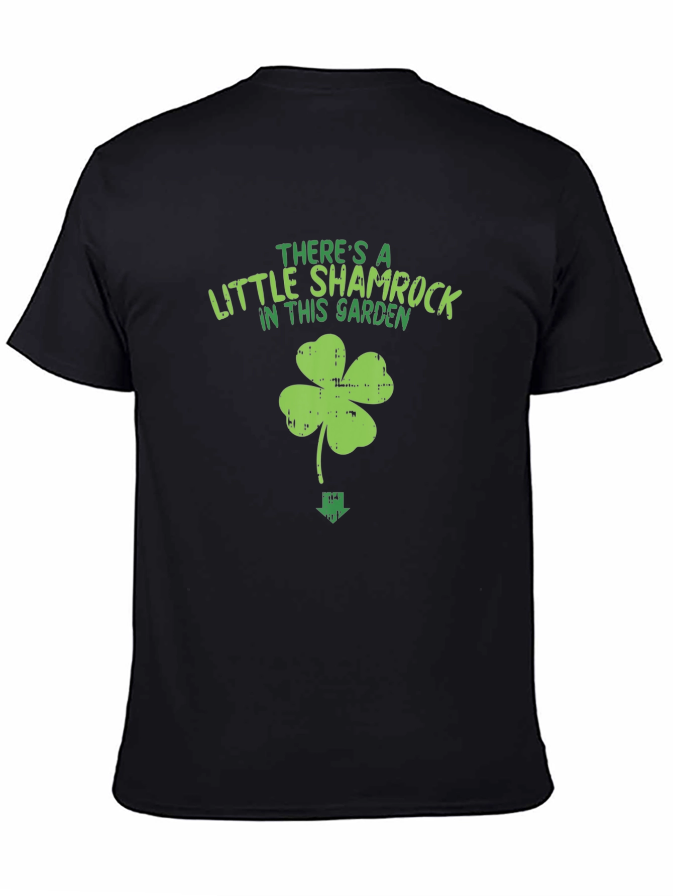 Black Shamrock Garden Graphic Tee view 4