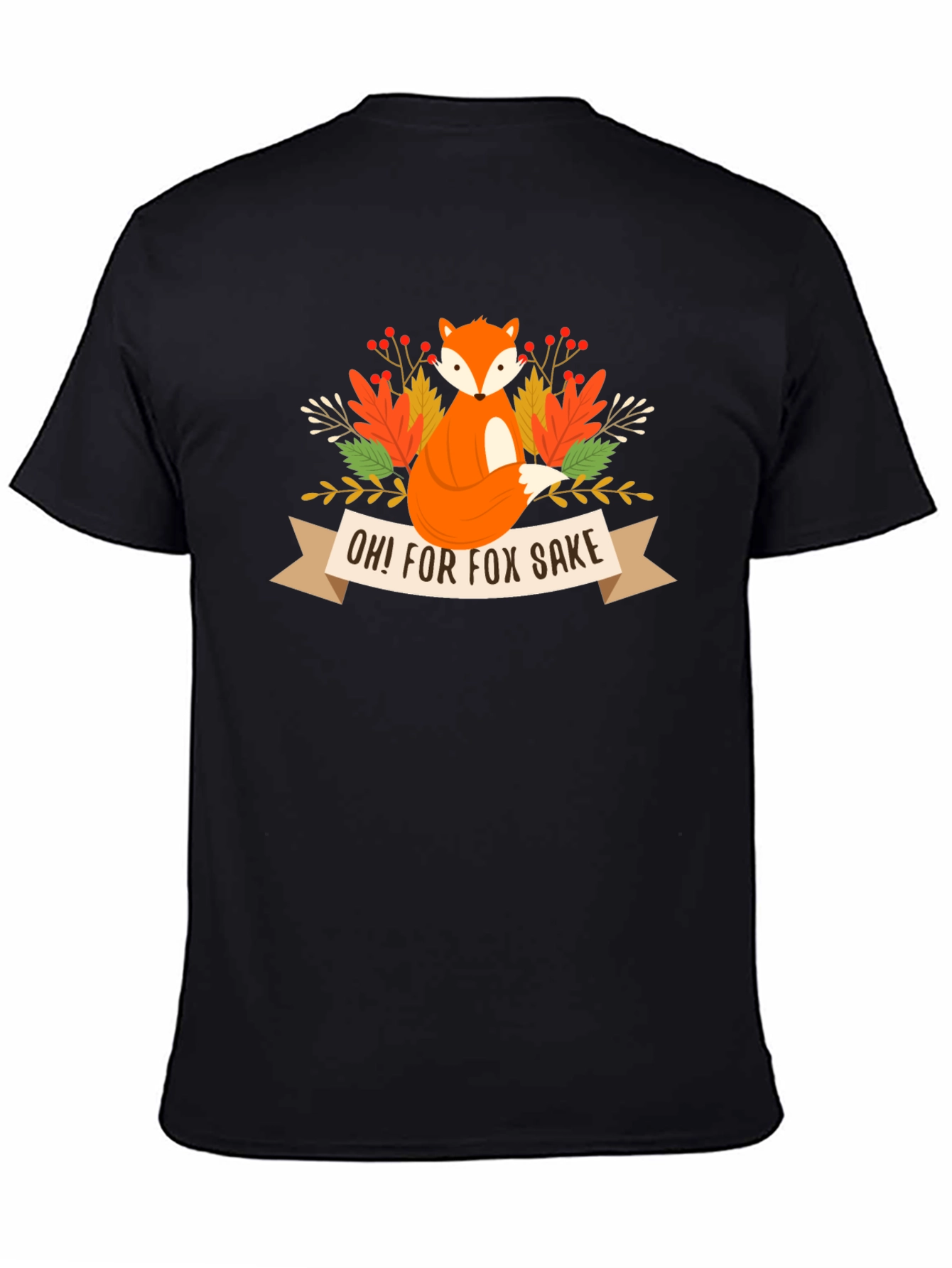 Black Oh! For Fox Sake Tee view 4