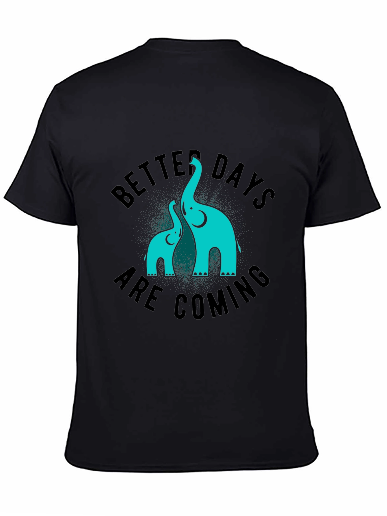 Black Better Days Elephant Graphic Tee view 4