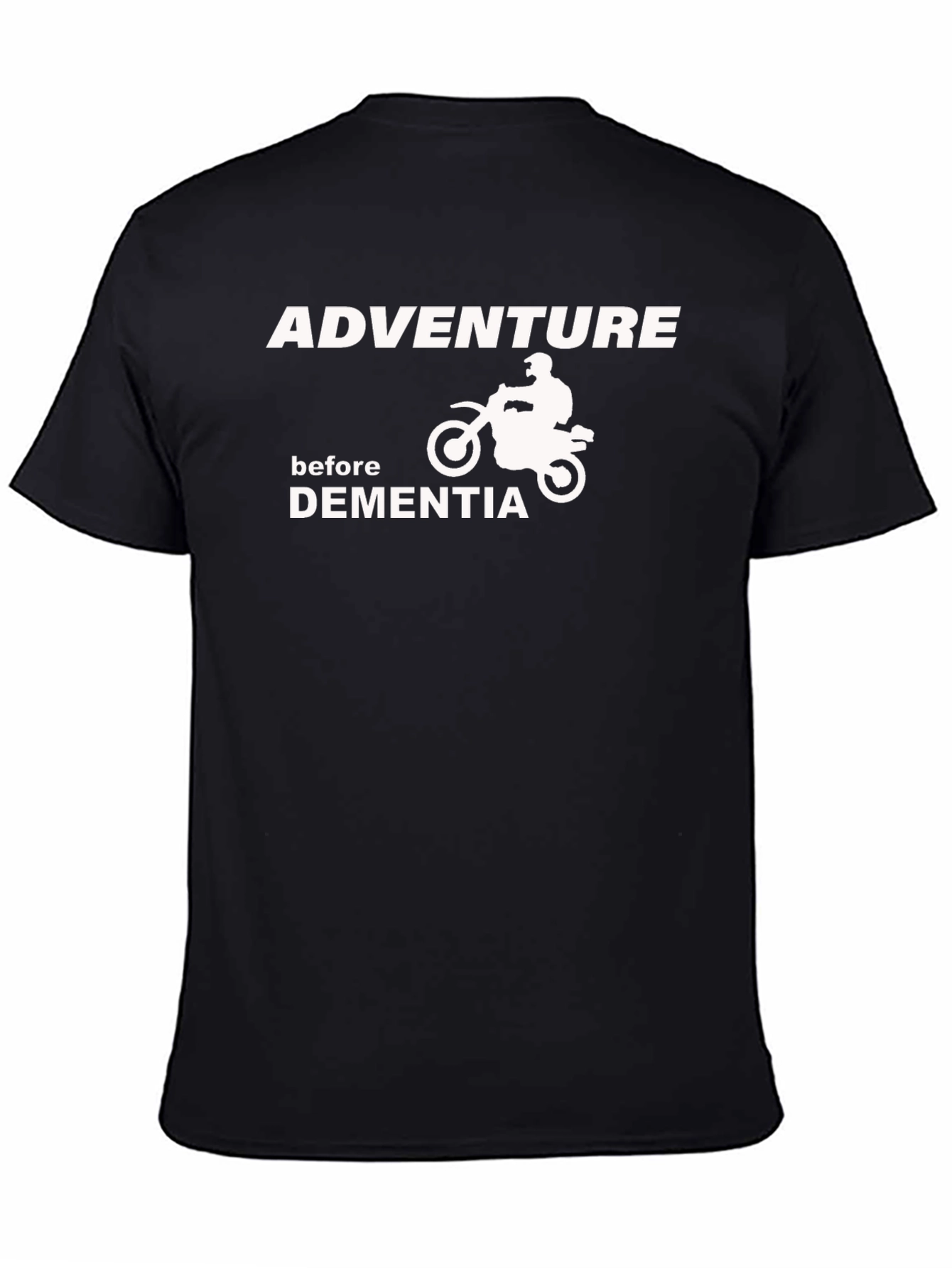 Black Adventure Before Dementia Graphic T-Shirt view 4