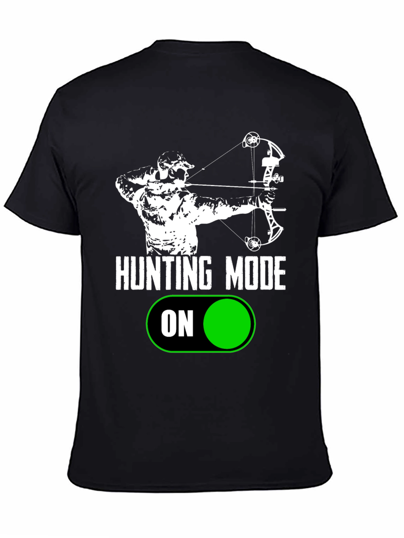 Black Hunting Mode On T-Shirt view 4