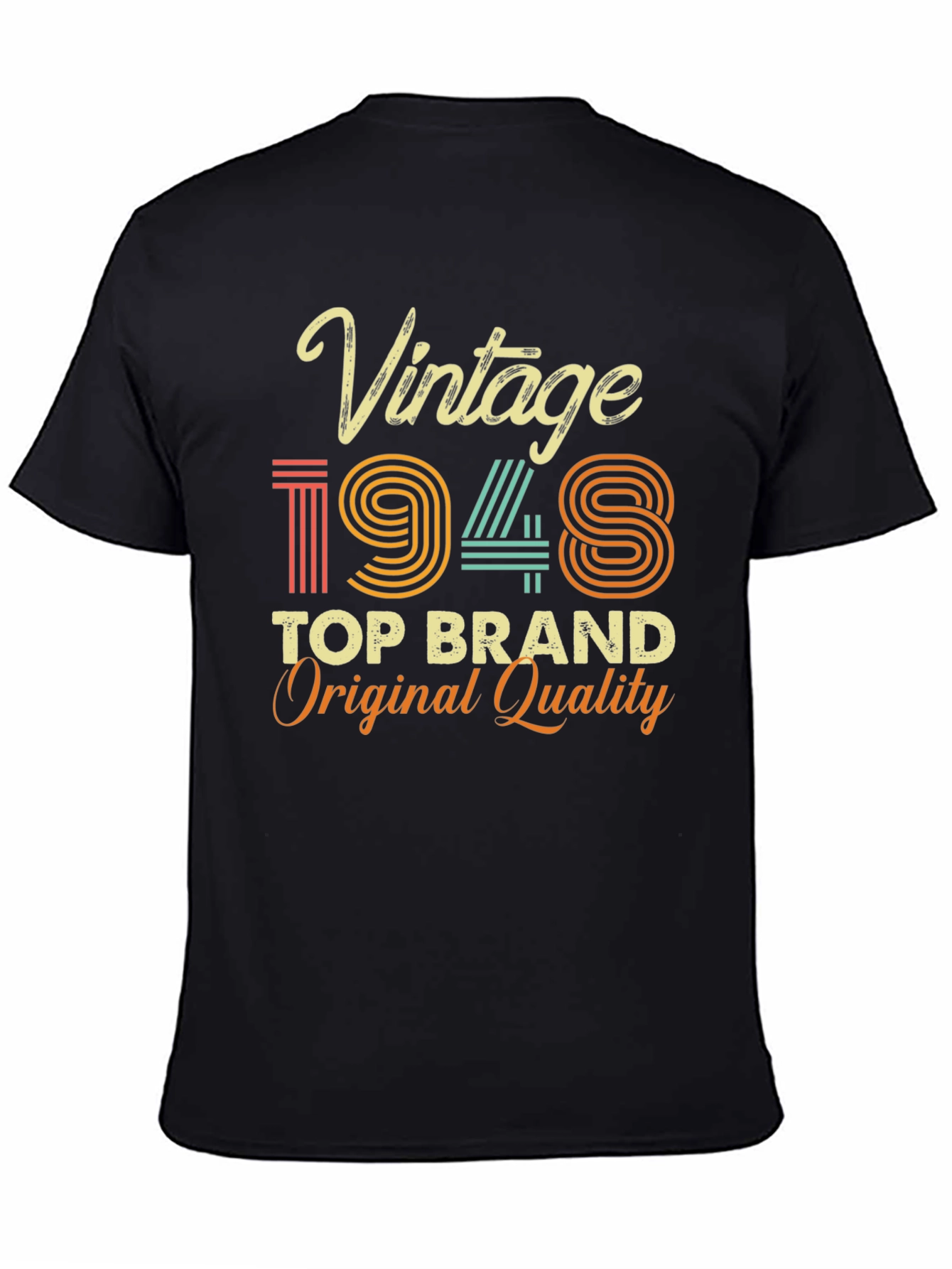 Black Vintage 1948 Top Brand Tee view 4