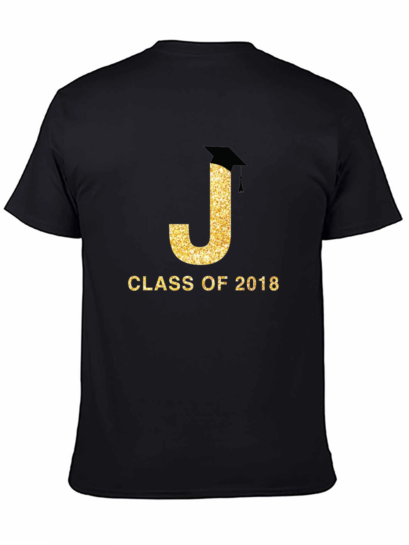 Black Class of 2018 Graduation T-Shirt view 4