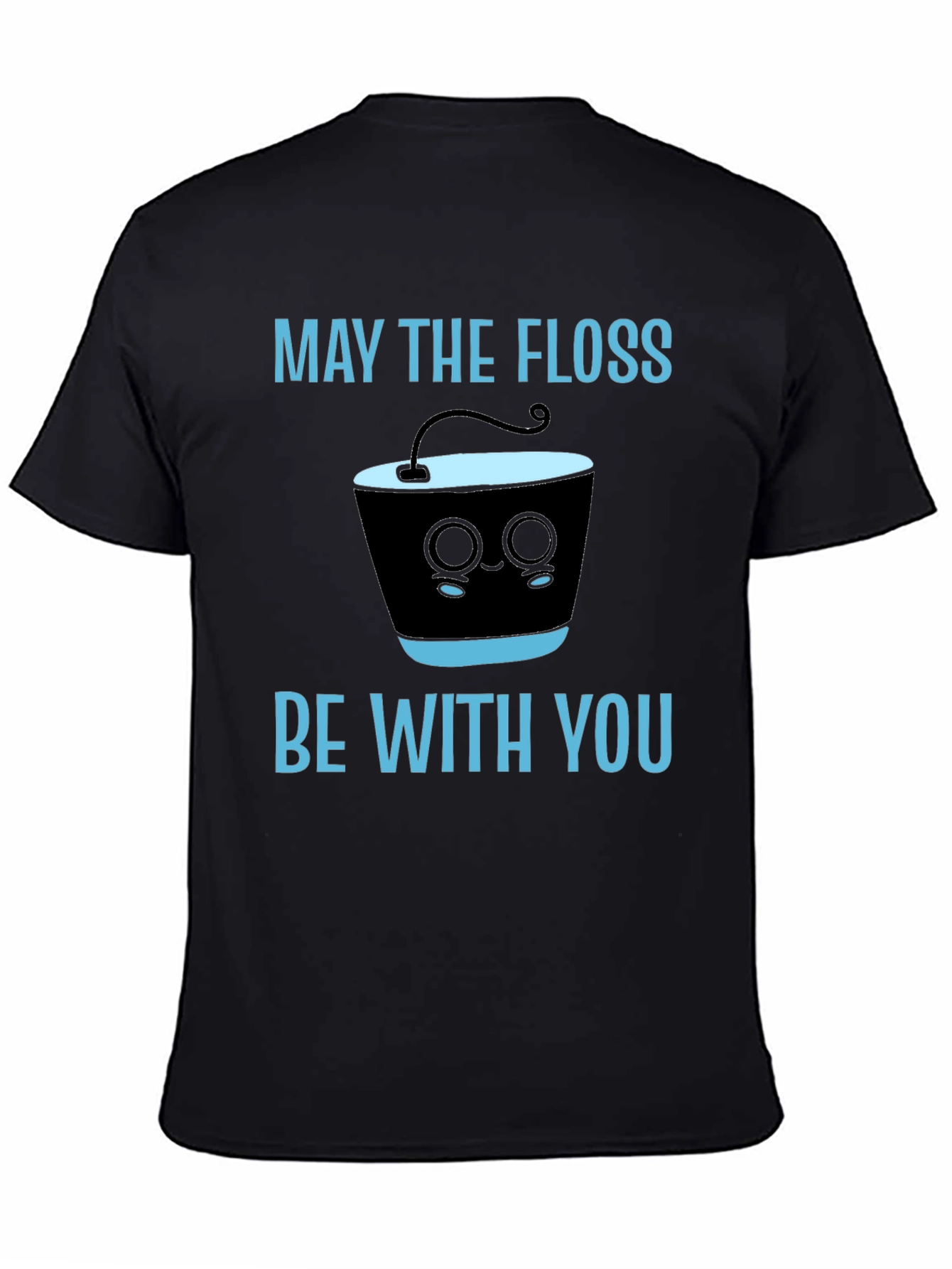 Black May The Floss Be With You T-Shirt view 4