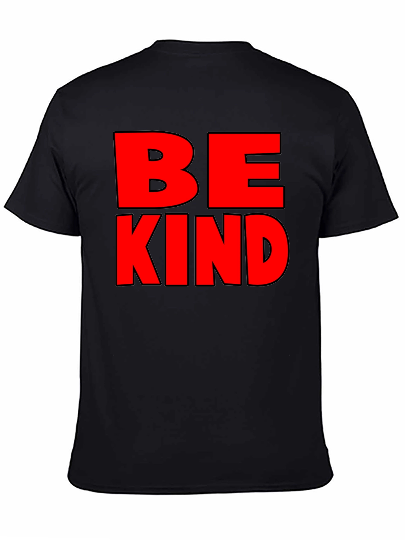 Black Be Kind Graphic Tee - Mens Black T-Shirt view 4
