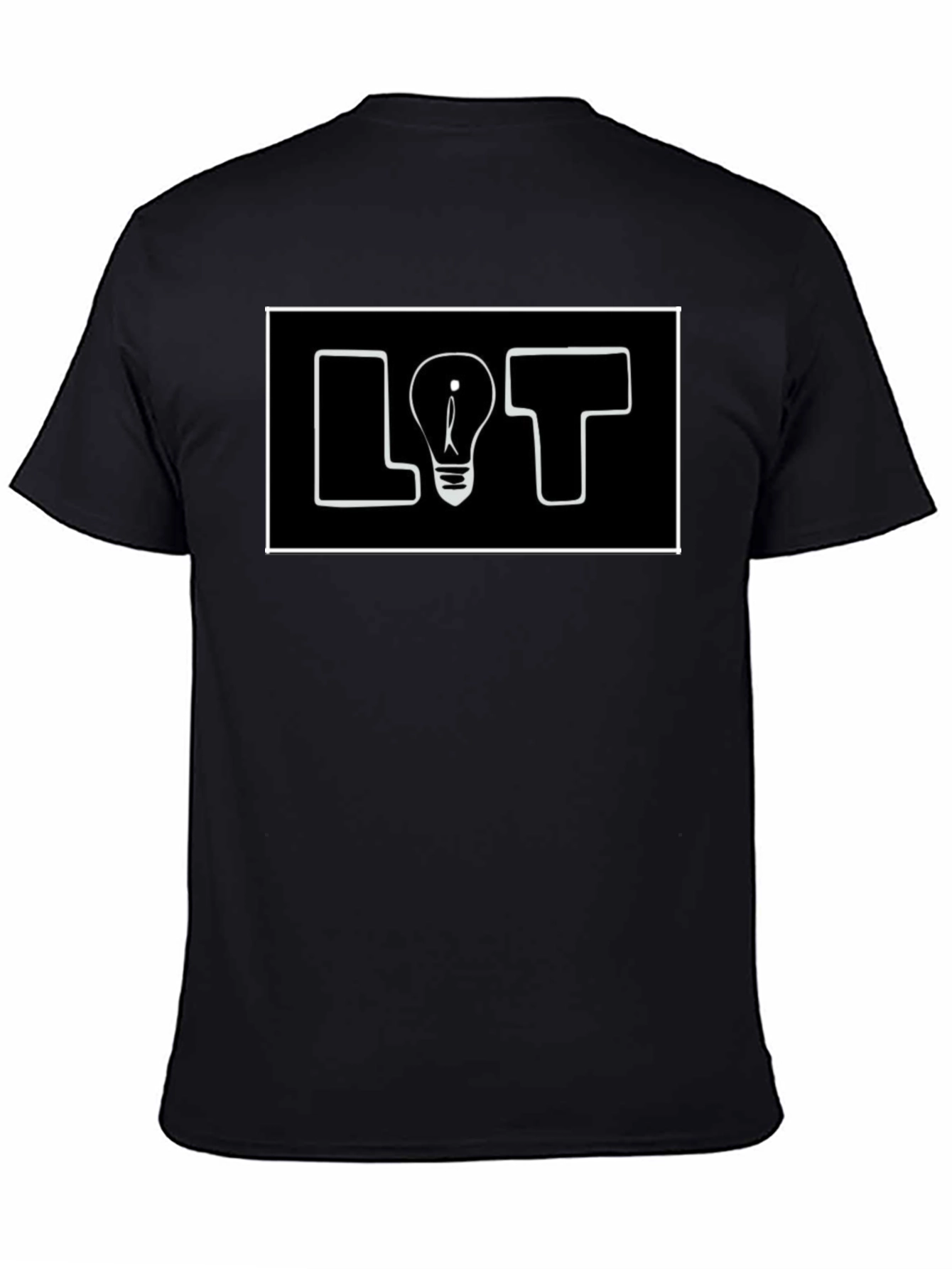 Black LOT Lightbulb Graphic Tee - Black view 4