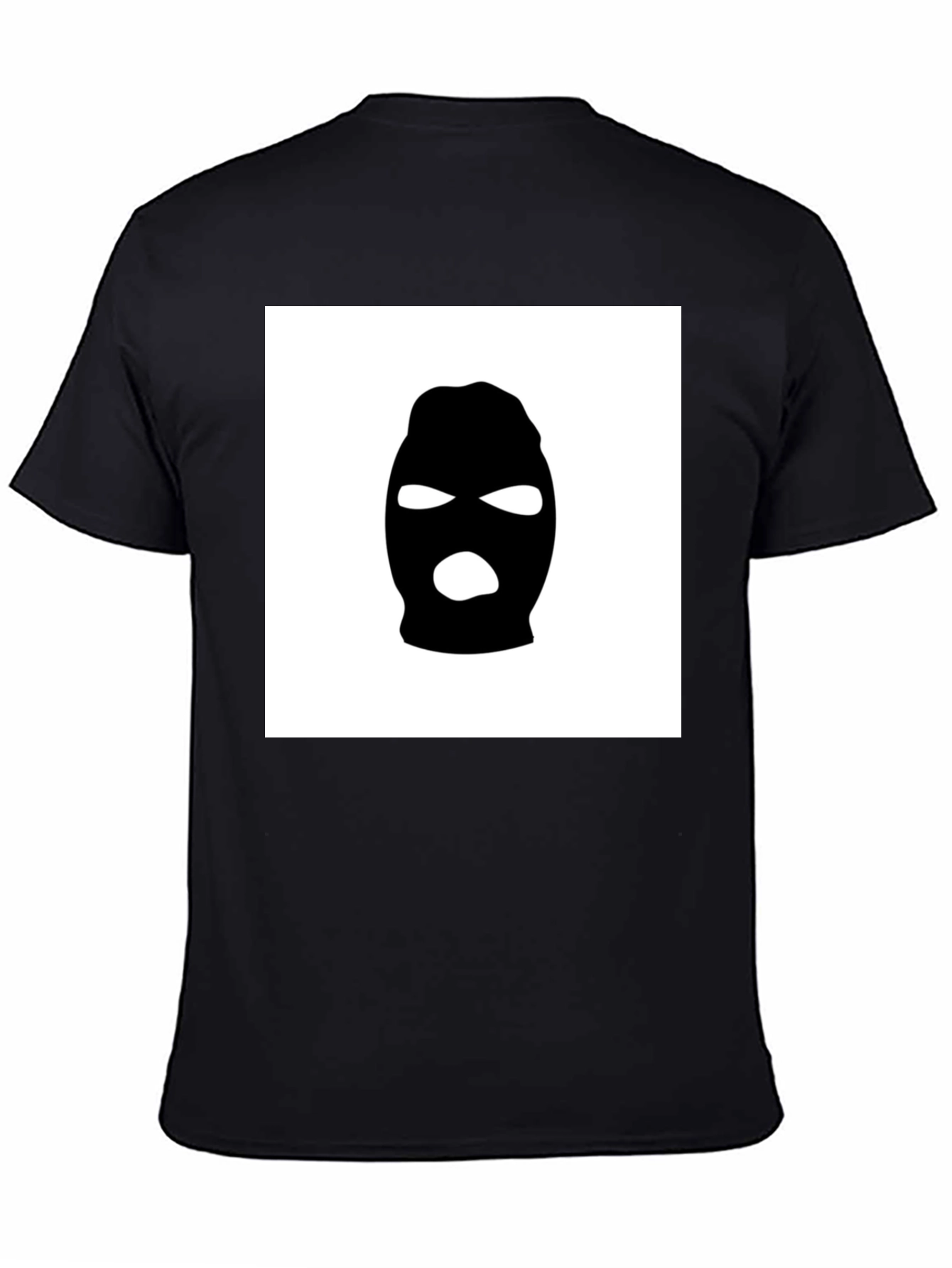 Black Black Ski Mask Graphic Tee - Urban Streetwear view 4