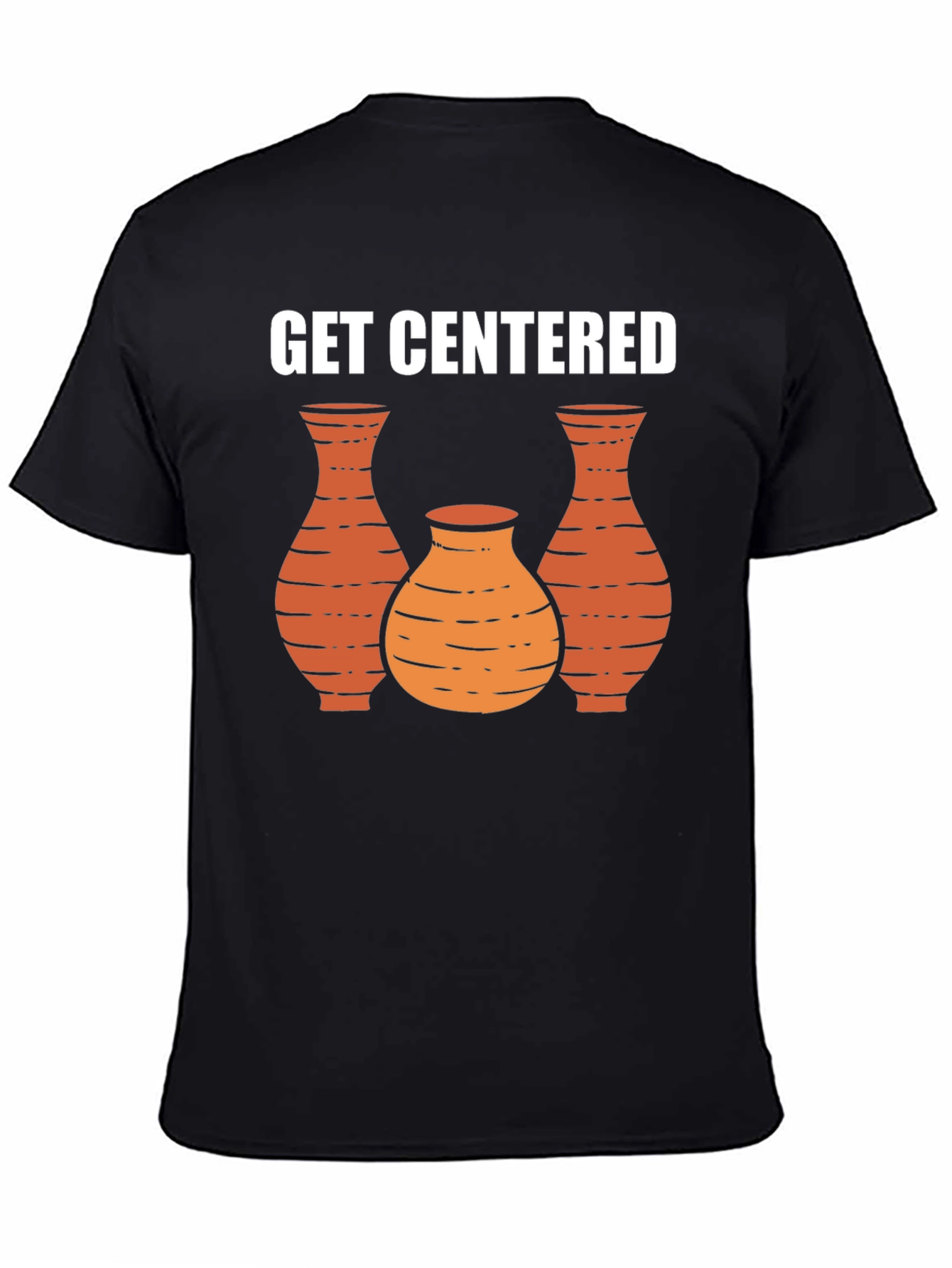 Black Get Centered Pottery Graphic Tee - Unisex view 4