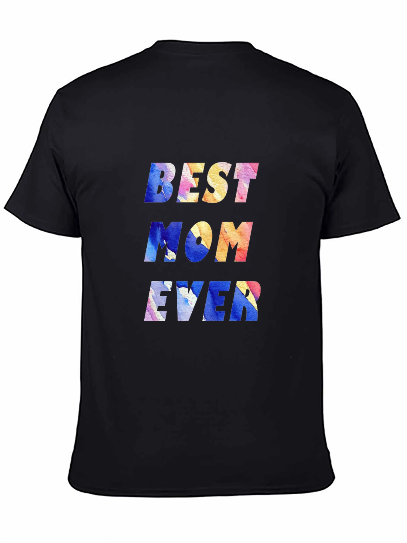 Black Best Mom Ever Graphic T-Shirt view 4