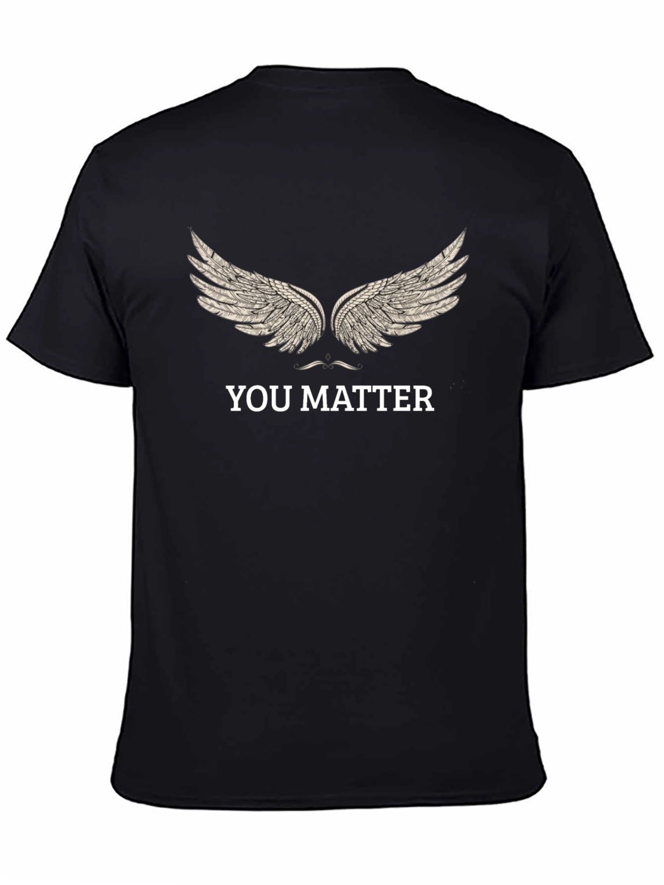 Black You Matter Wings Graphic T-Shirt view 4