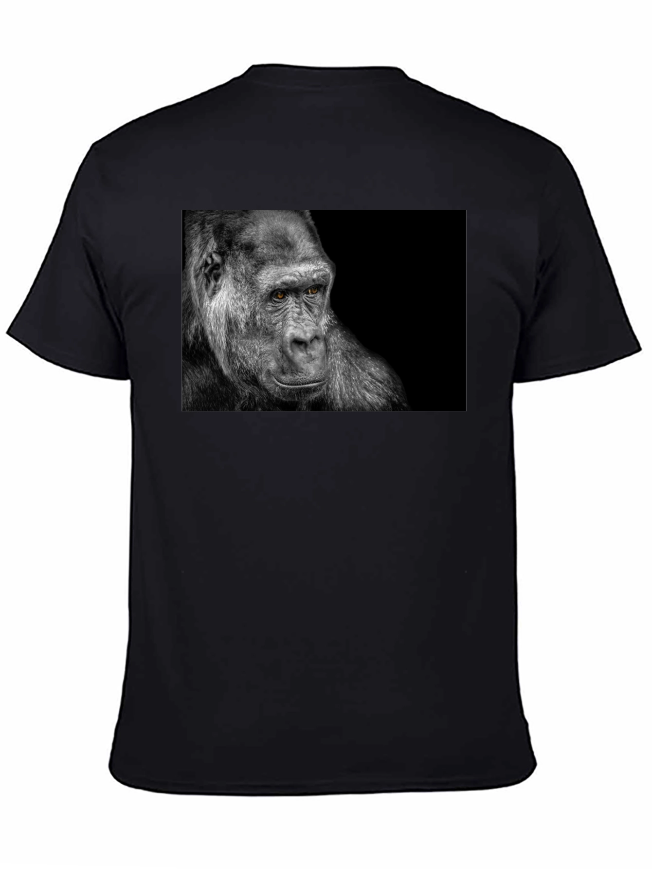 Black Gorilla Graphic Black T-Shirt view 4