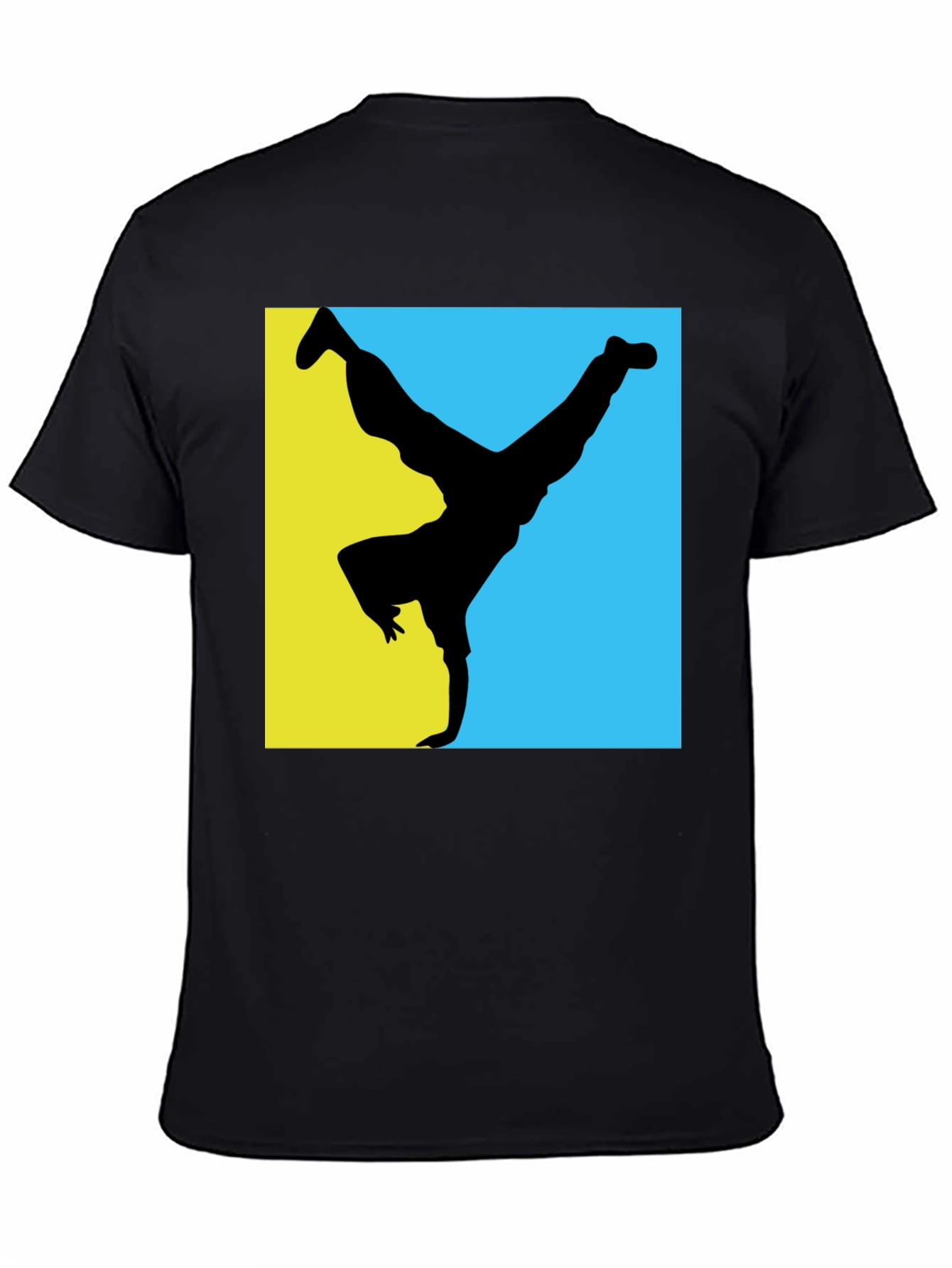 Black B-Boy Silhouette Graphic Tee - Black view 4