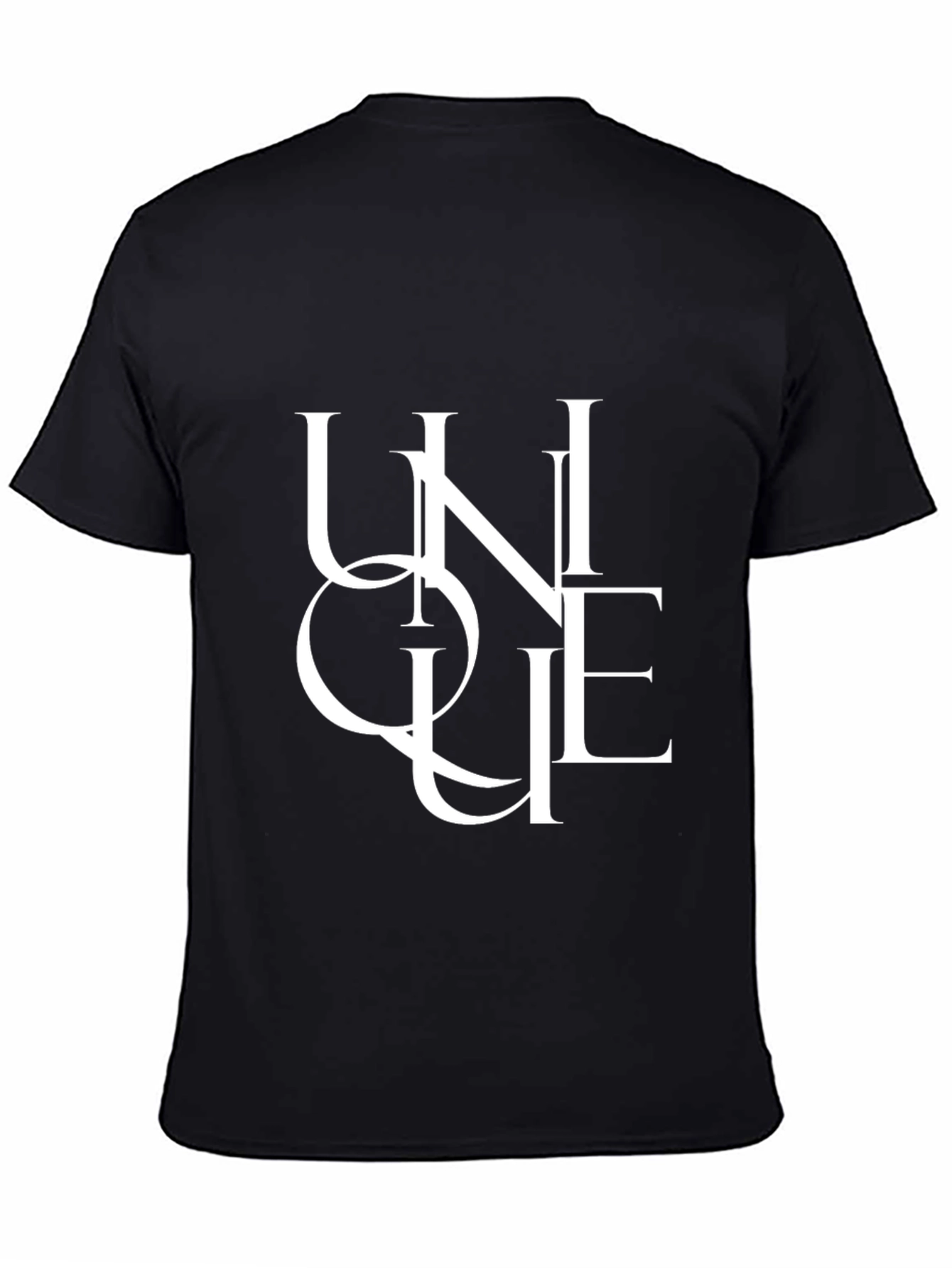 Black Unique Graphic Tee - Men's Black T-Shirt view 4