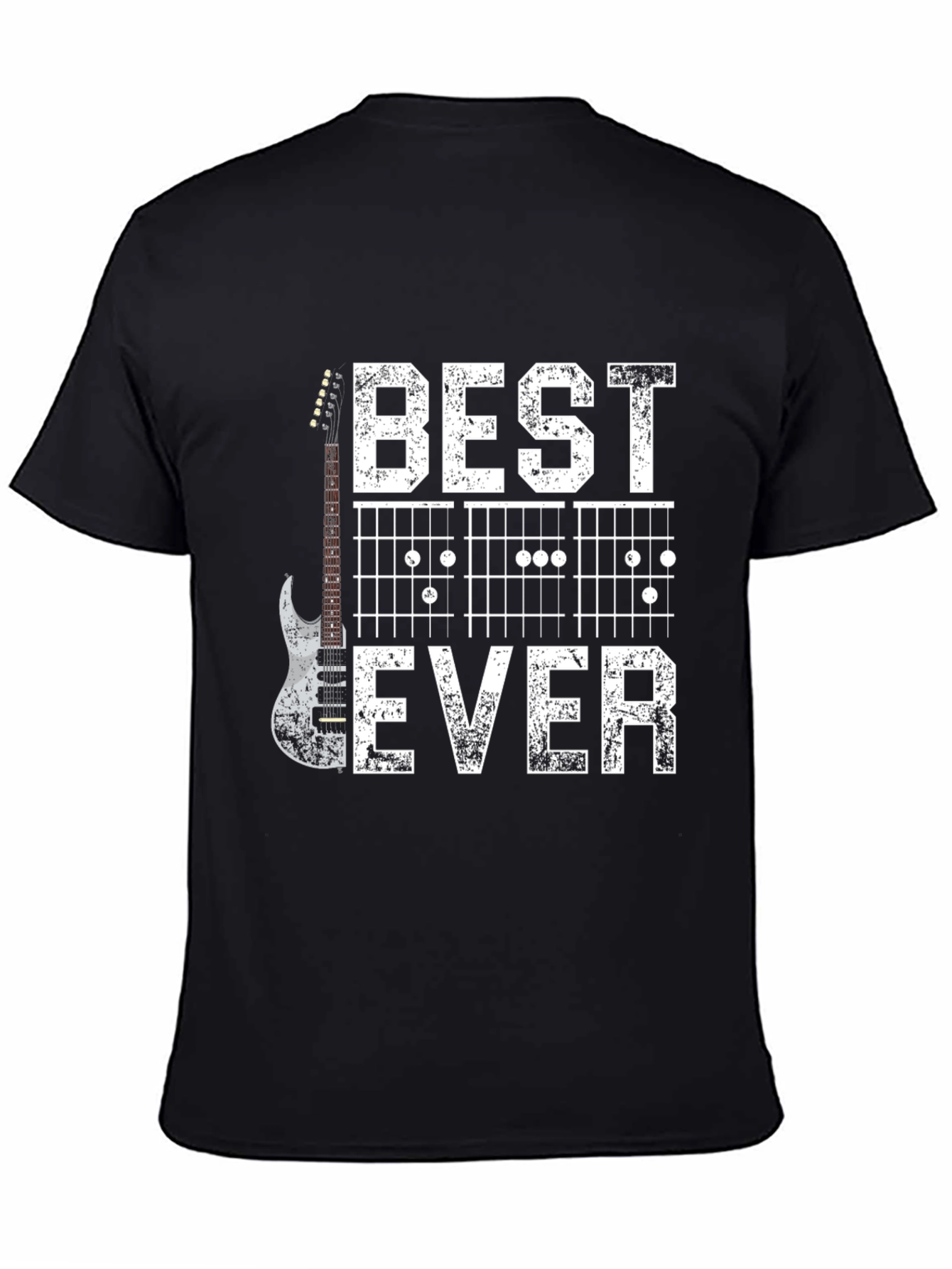 Black Best Guitar Ever T-Shirt view 4