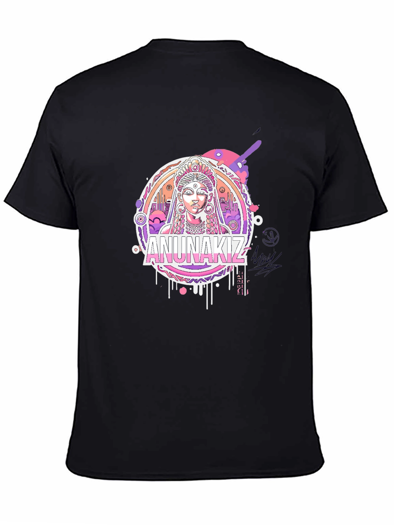 Black Anunnakiz Graphic Tee - Black view 4