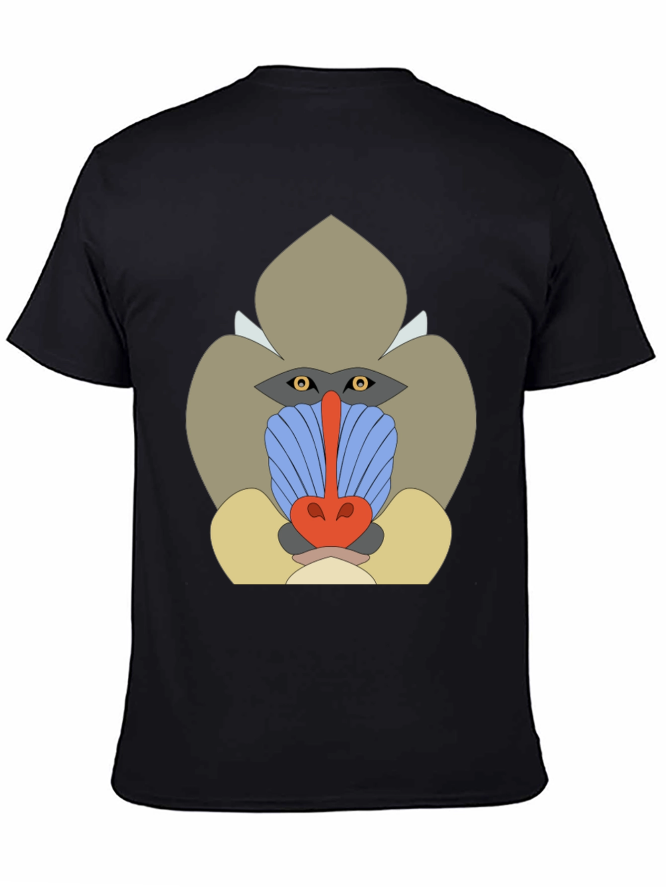 Black Funky Mandrill Graphic T-Shirt - Black view 4
