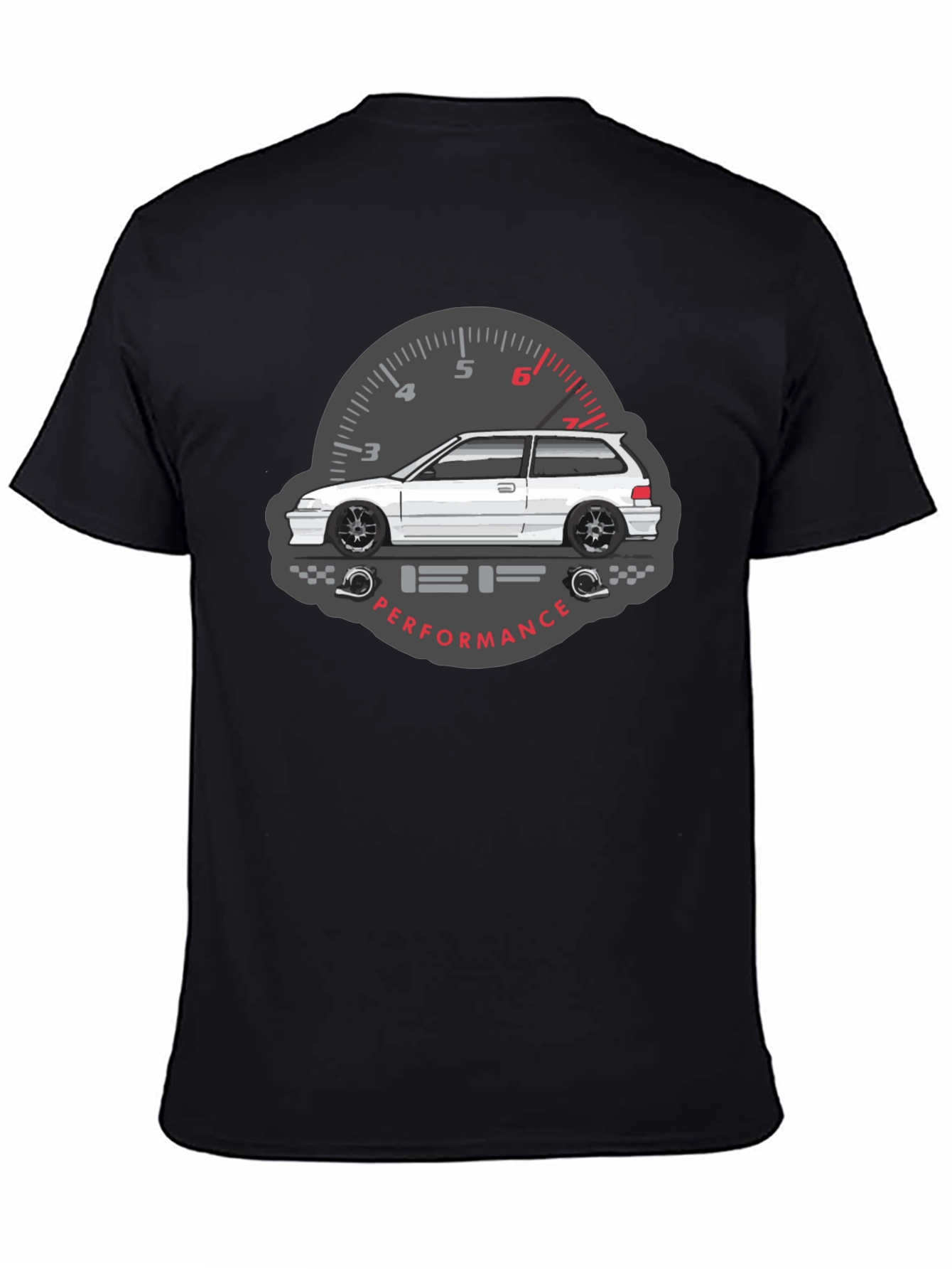 Black JDM Car Graphic Tee - Performance Driven Style view 4