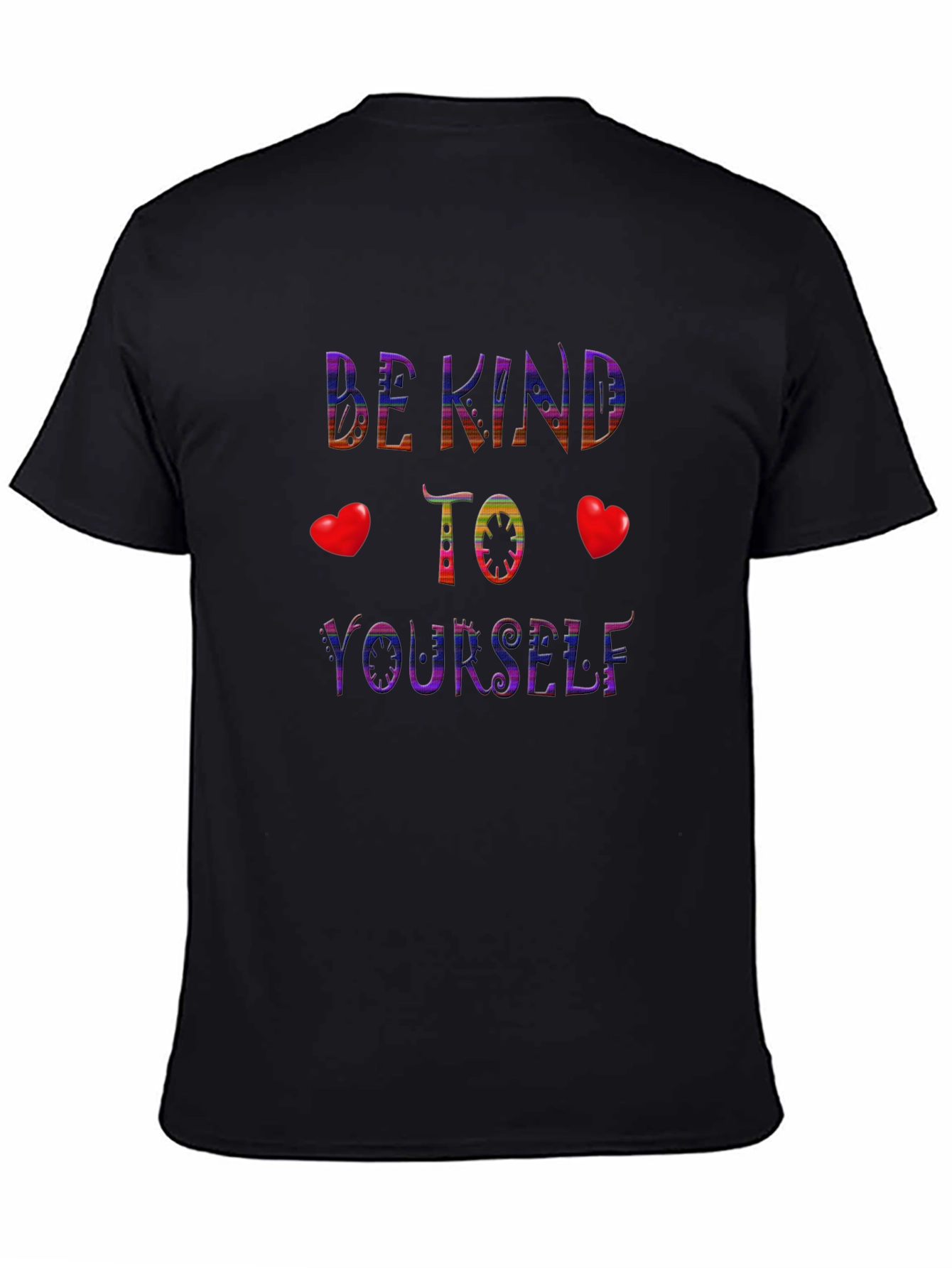 Black Be Kind to Yourself Graphic T-Shirt view 4