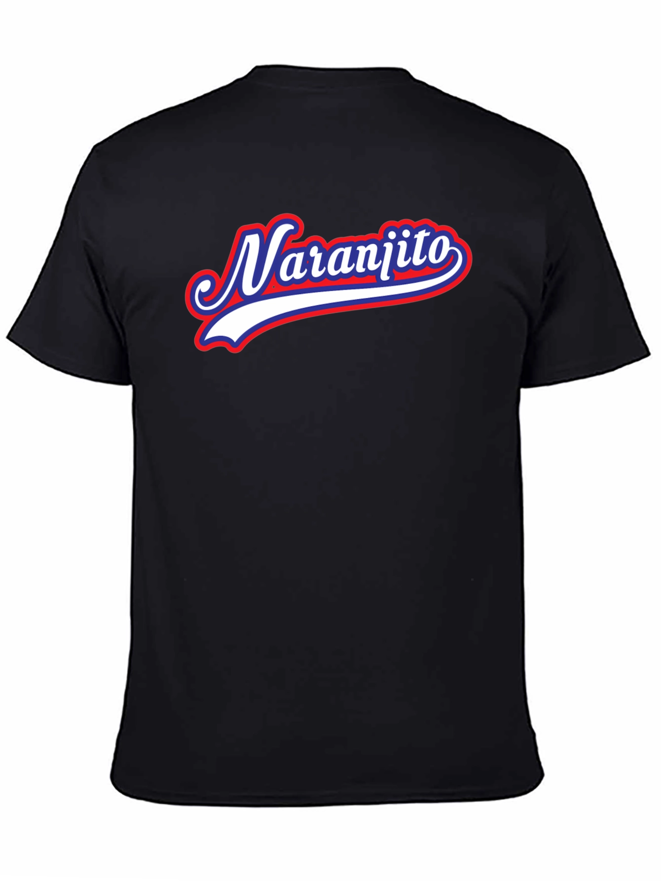 Black Naranjito Baseball Style T-Shirt view 4