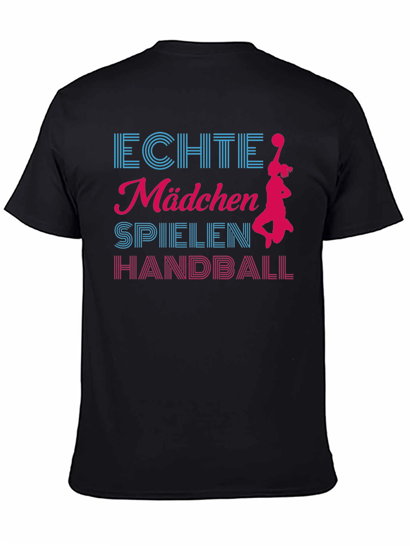 Black Echte Madchen Handball Black T-Shirt view 4