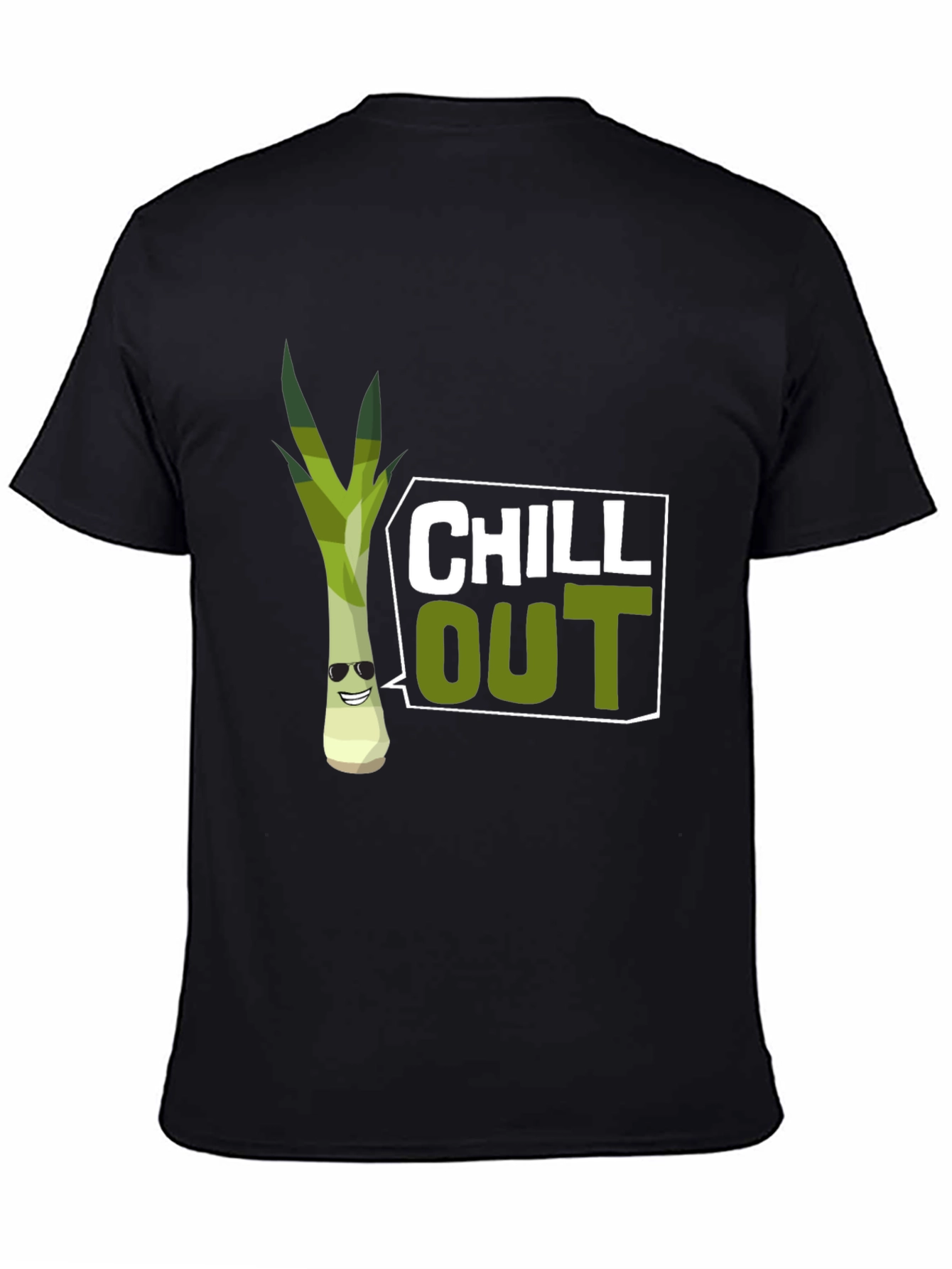 Chill Out Leek Graphic T-Shirt - 4