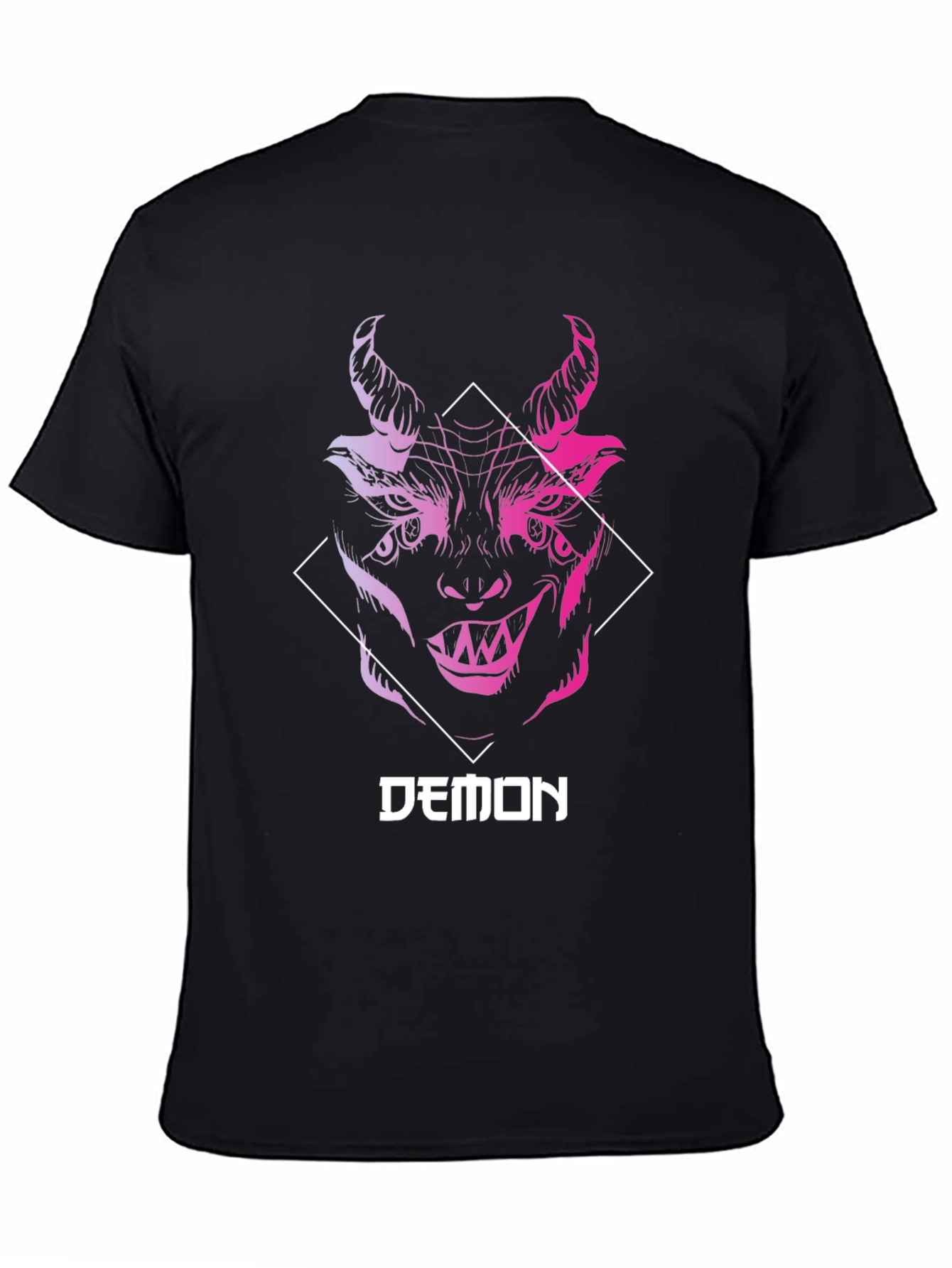 Black Demon Graphic T-Shirt - Edgy Streetwear view 4