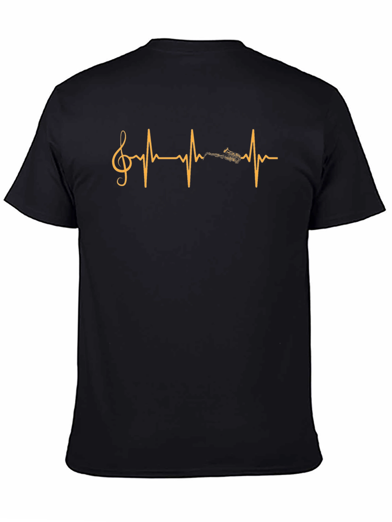Black Music Heartbeat T-Shirt view 4