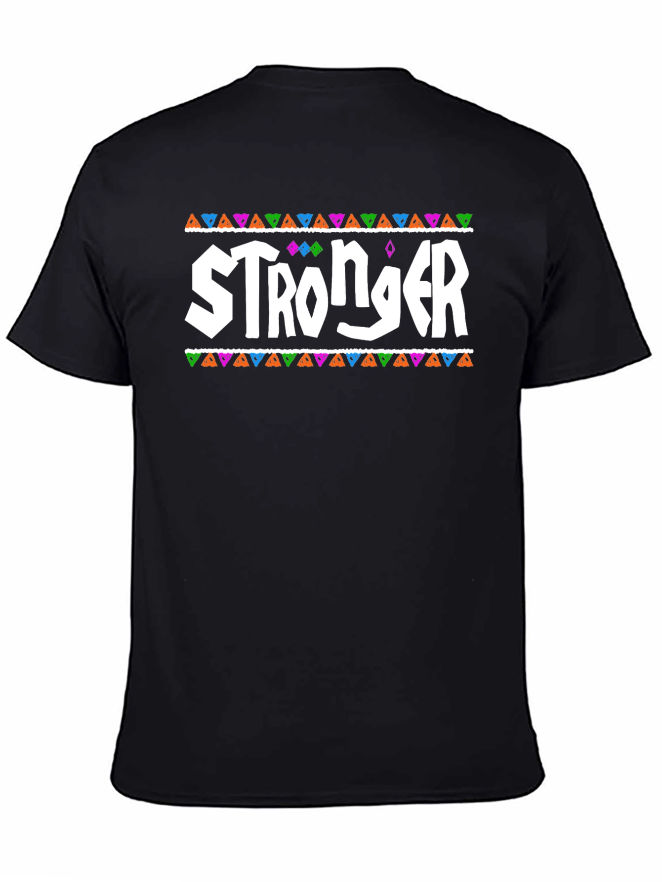 Black Stronger Graphic Tee - Black T-Shirt view 4