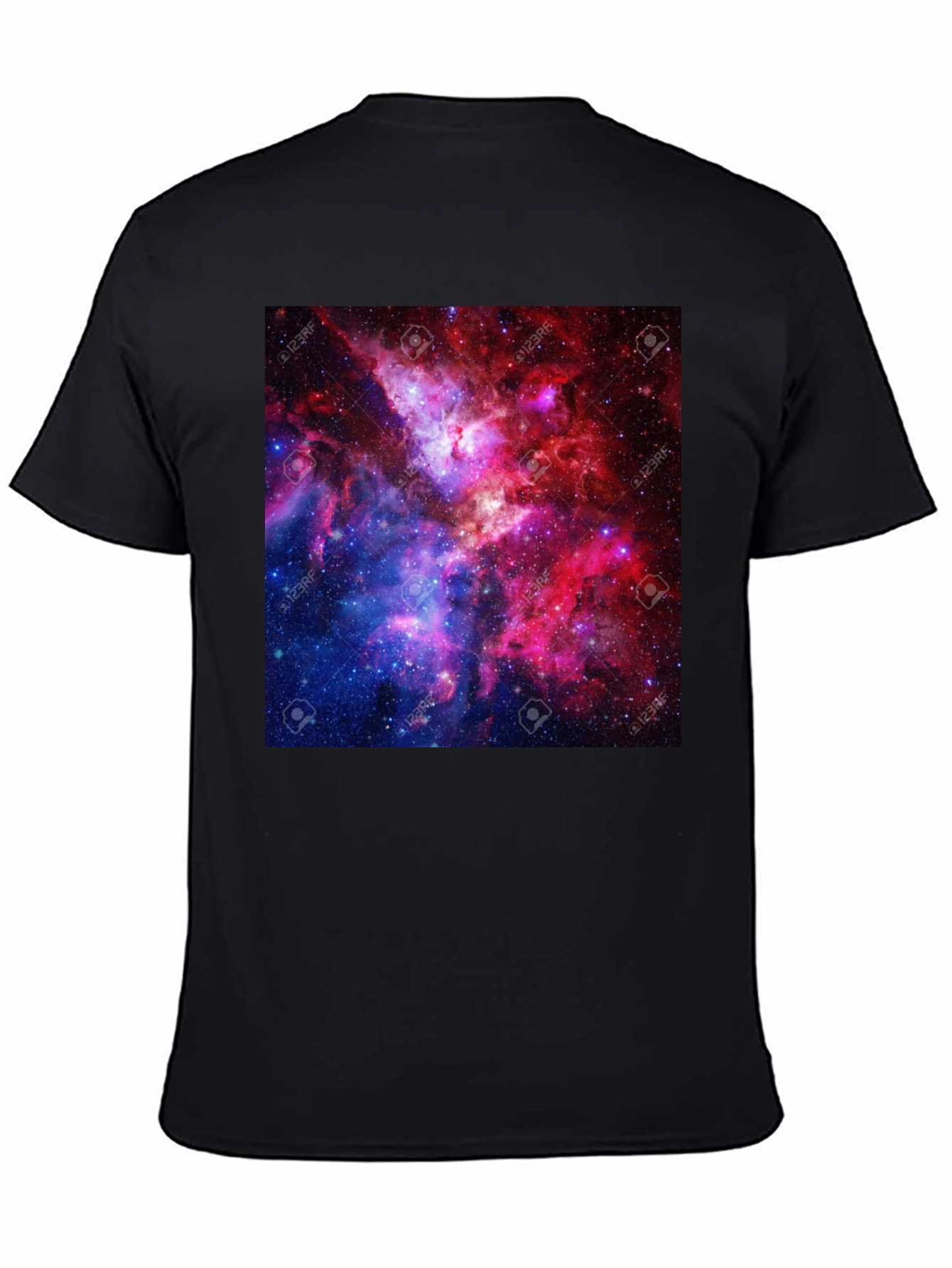 Galaxy Print Black T-Shirt - 4