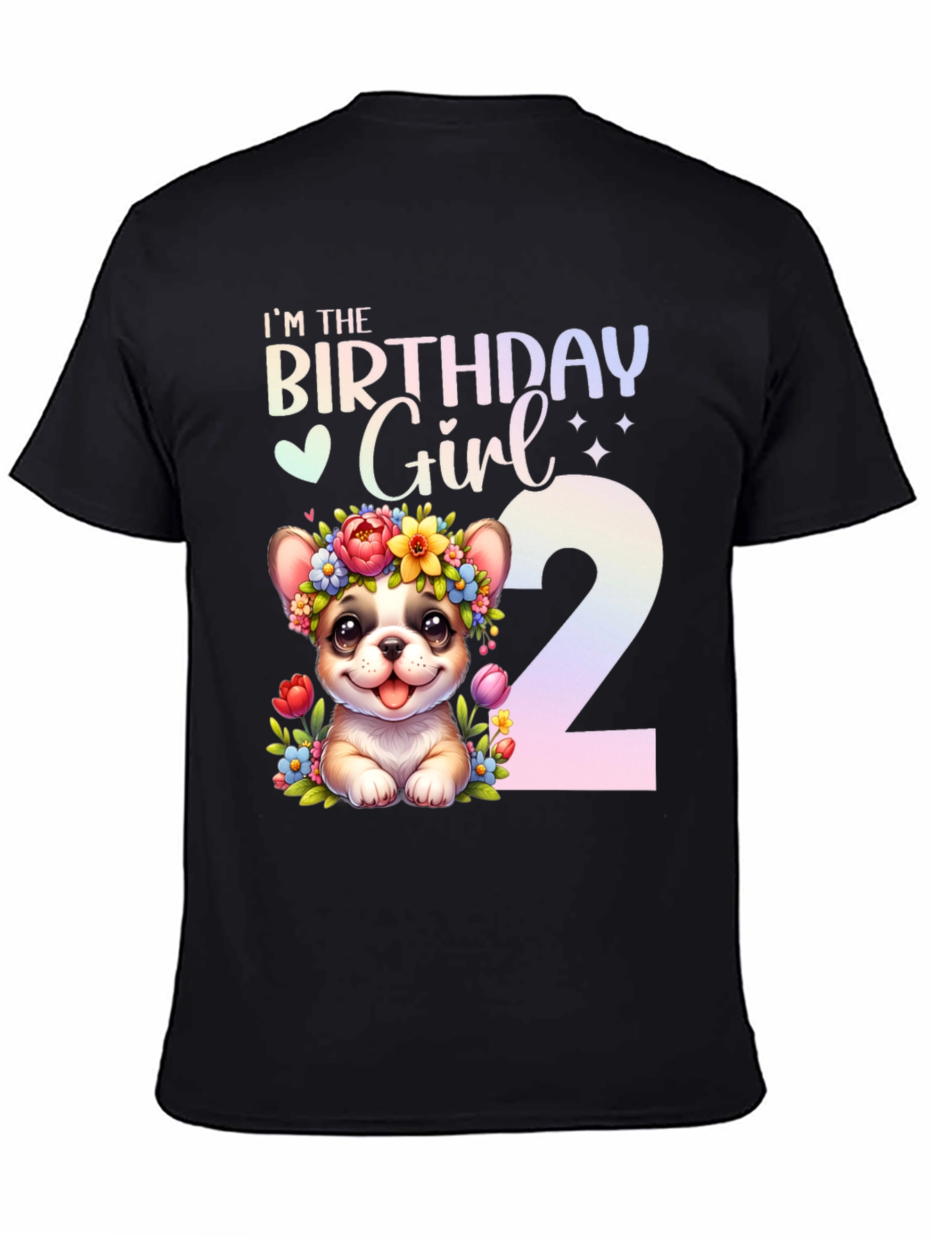 Birthday Girl 2nd Birthday Dog T-Shirt - 4