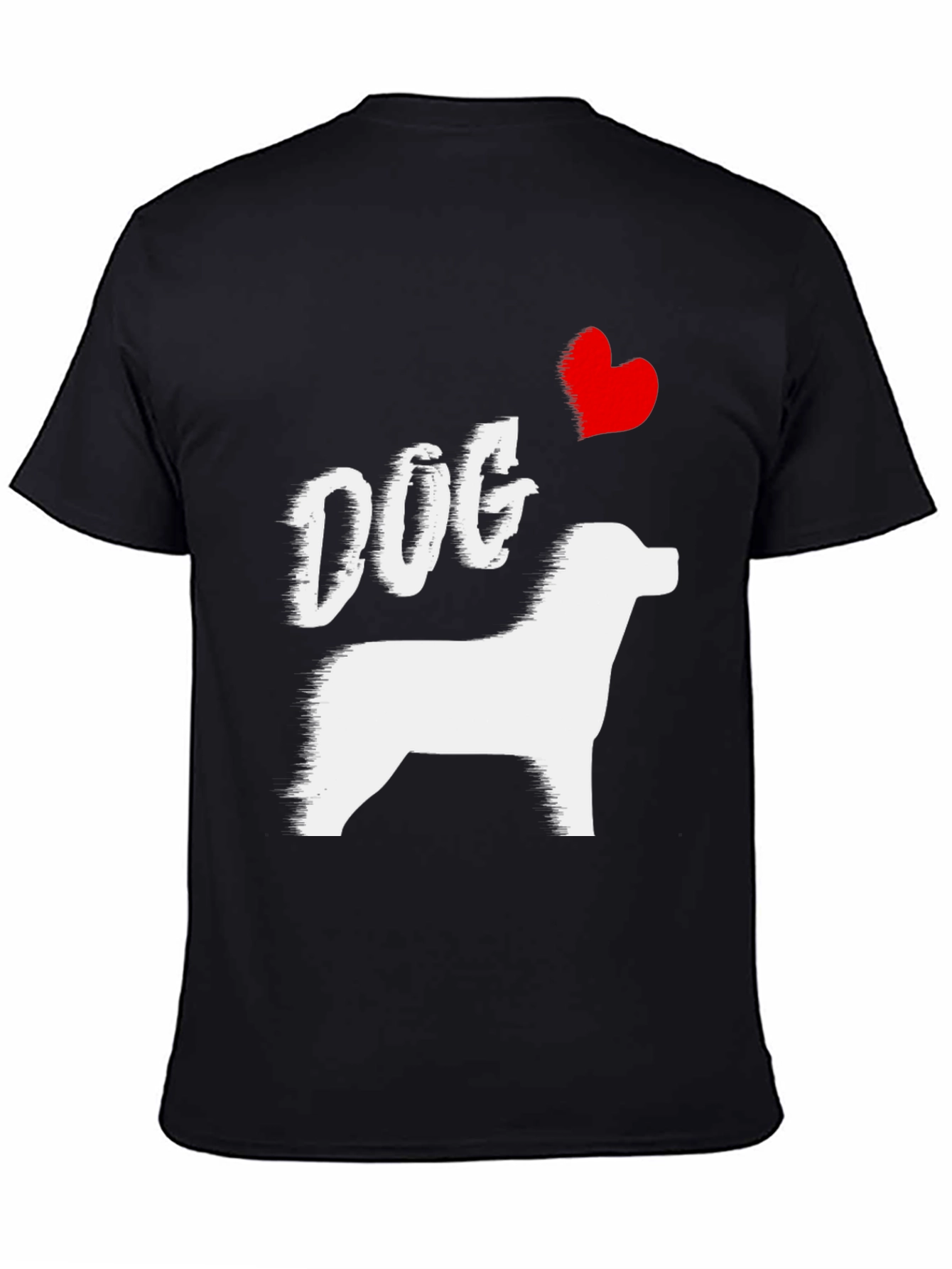 Black Dog Lover Tee - I Heart My Dog T-Shirt view 4
