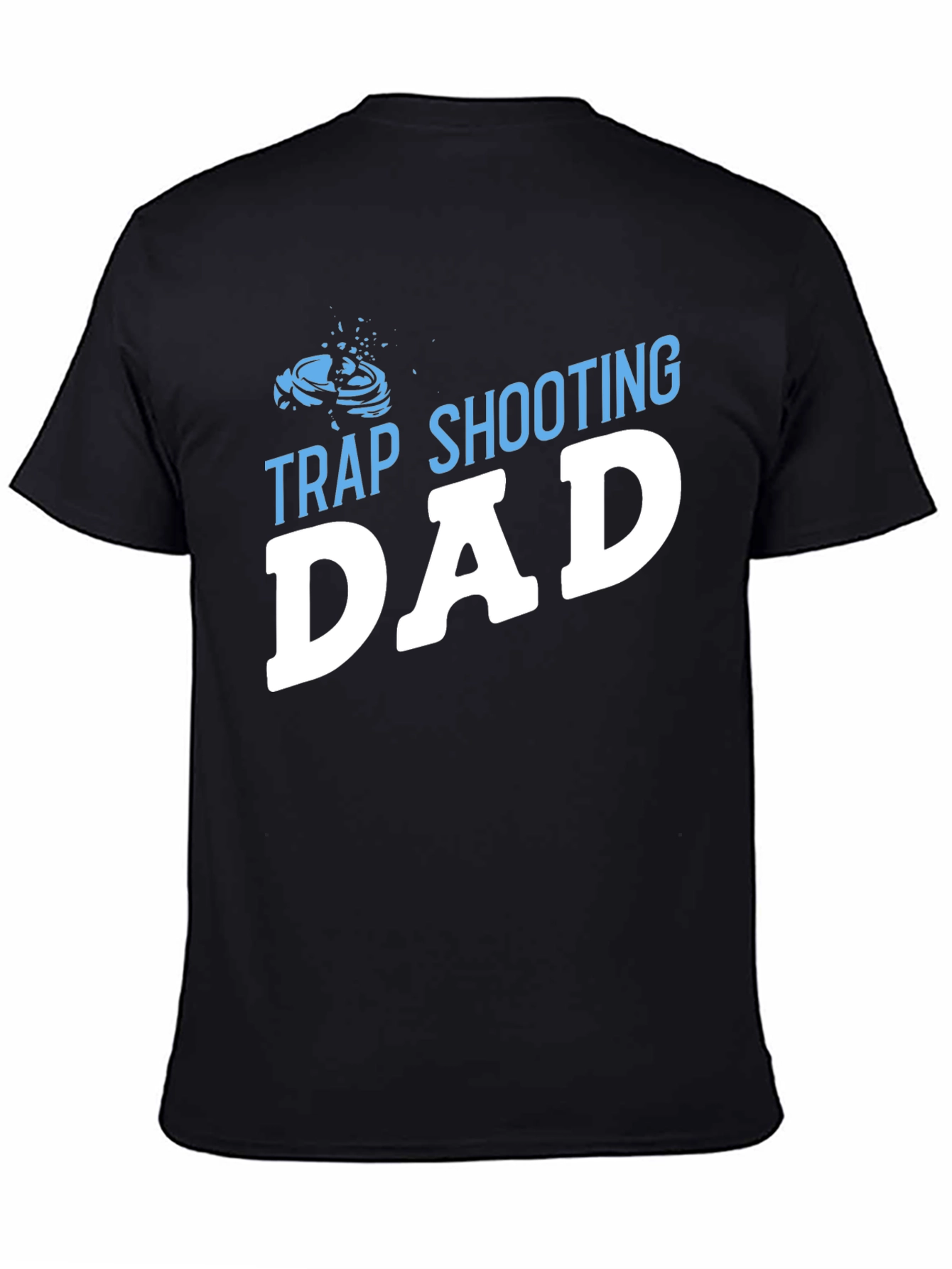 Black Trap Shooting Dad T-Shirt view 4