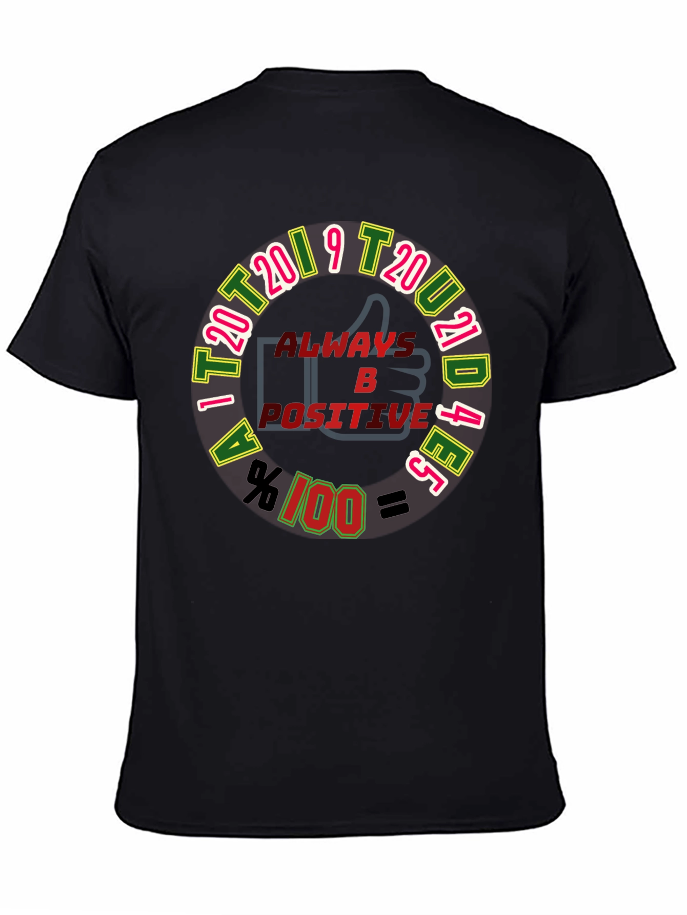 Black Always Be Positive T-Shirt view 4