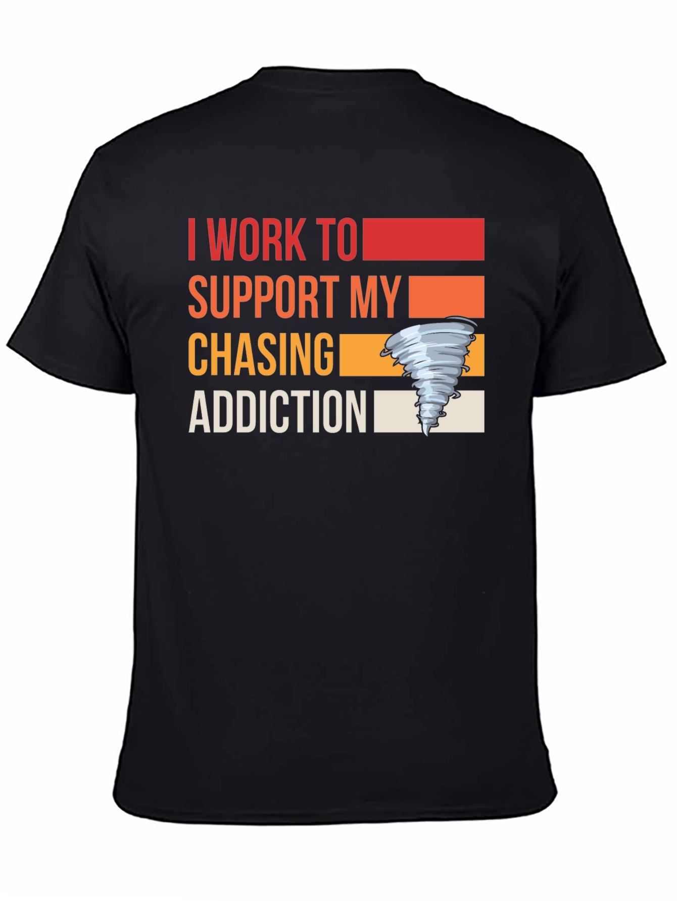 Black Chasing Addiction T-Shirt view 4
