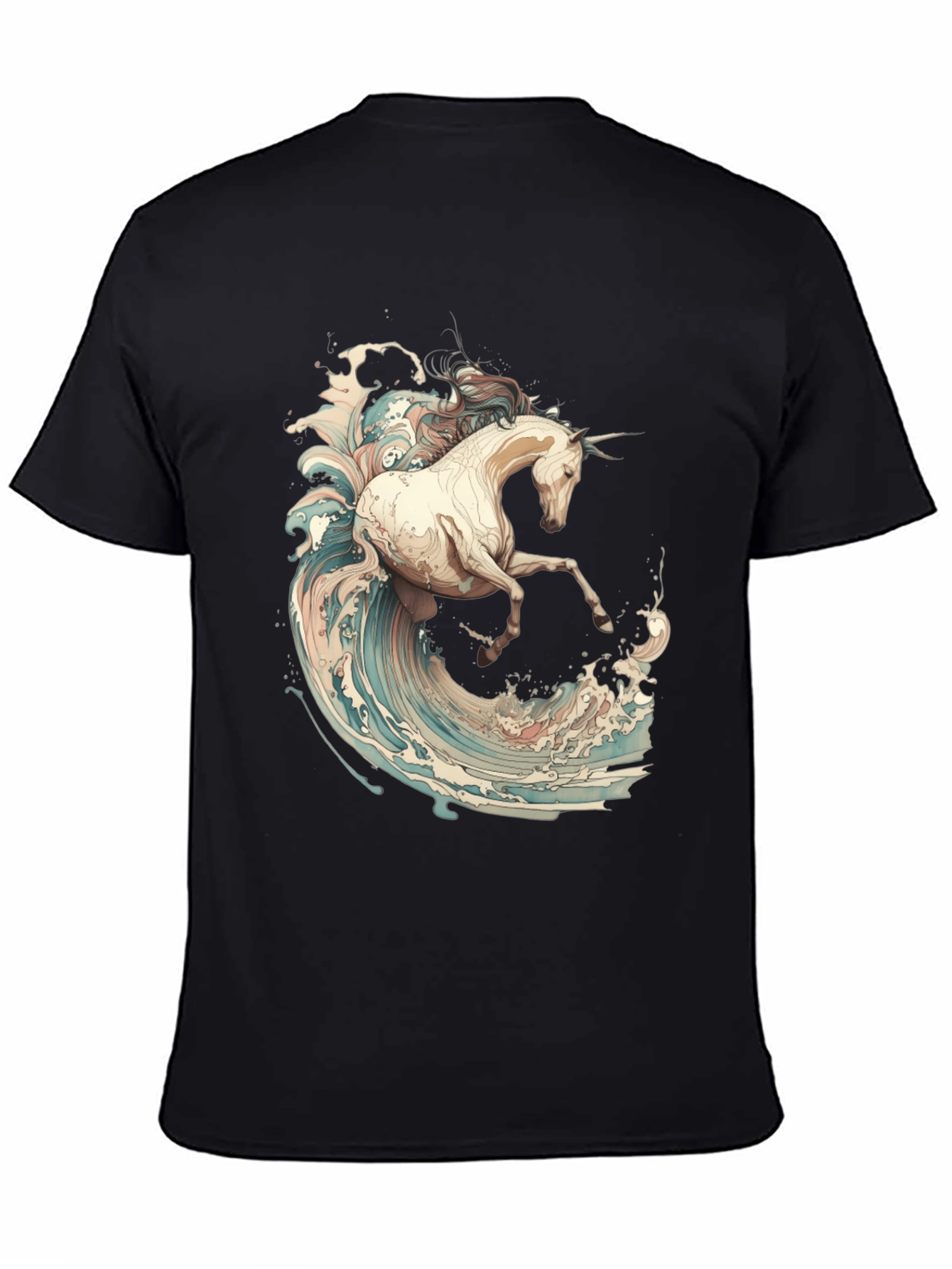 Unicorn Wave Rider Graphic T-Shirt - 4