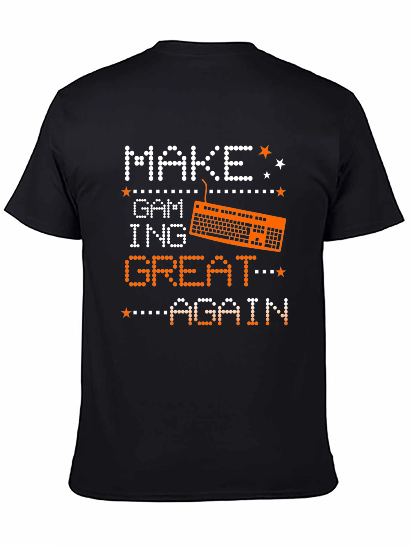 Black Make Gaming Great Again T-Shirt view 4