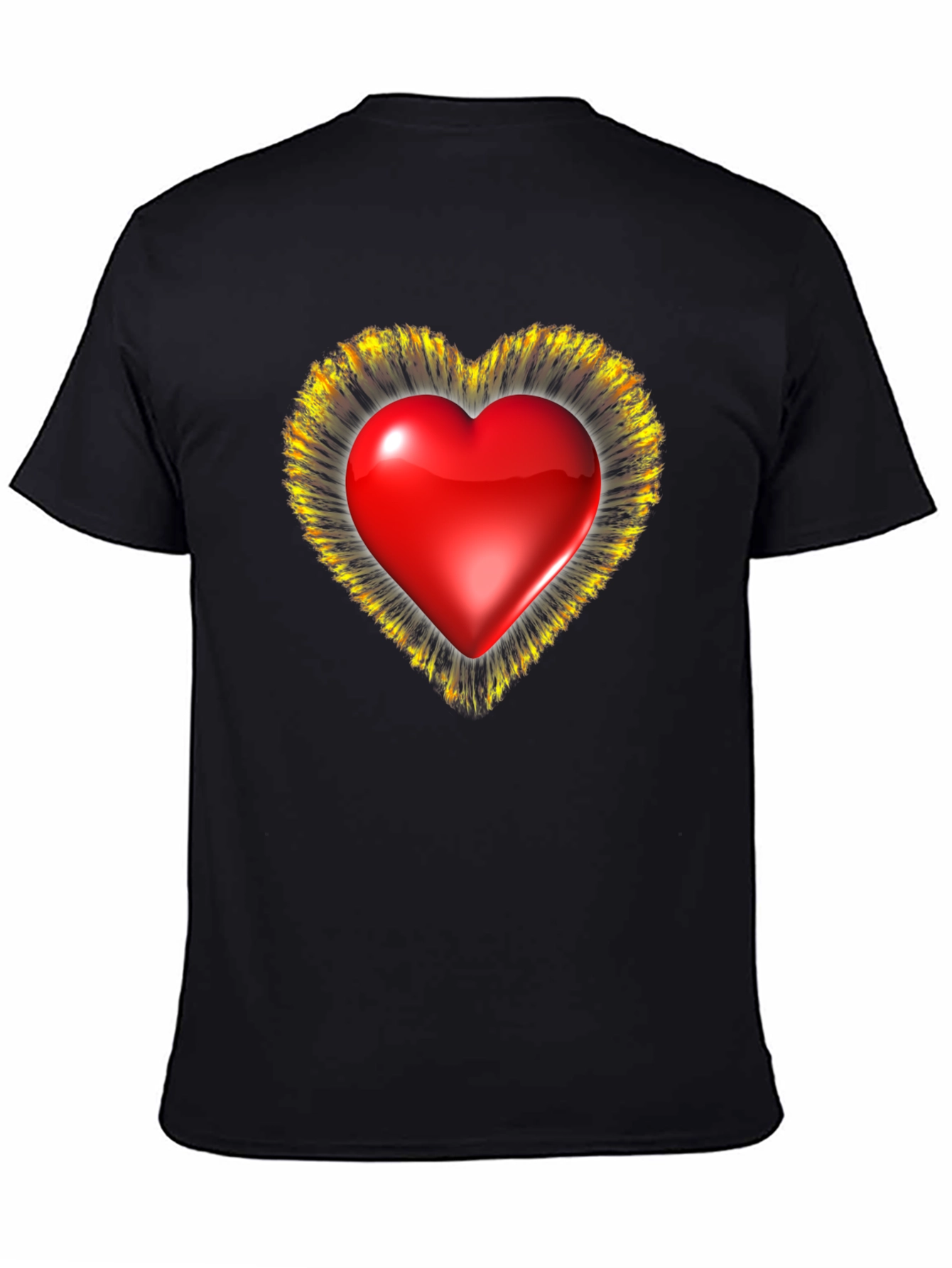 Black Heart Graphic T-Shirt - Valentine's Day Special view 4