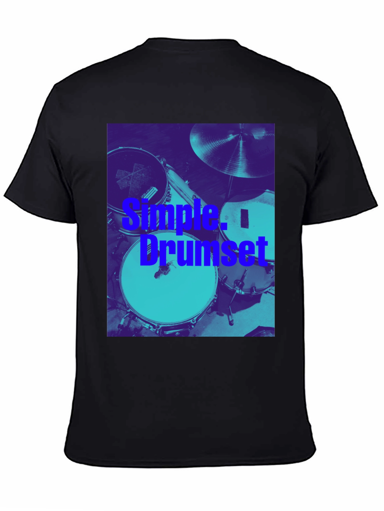 Simple Drumset Graphic Tee - Musician's Style - 4