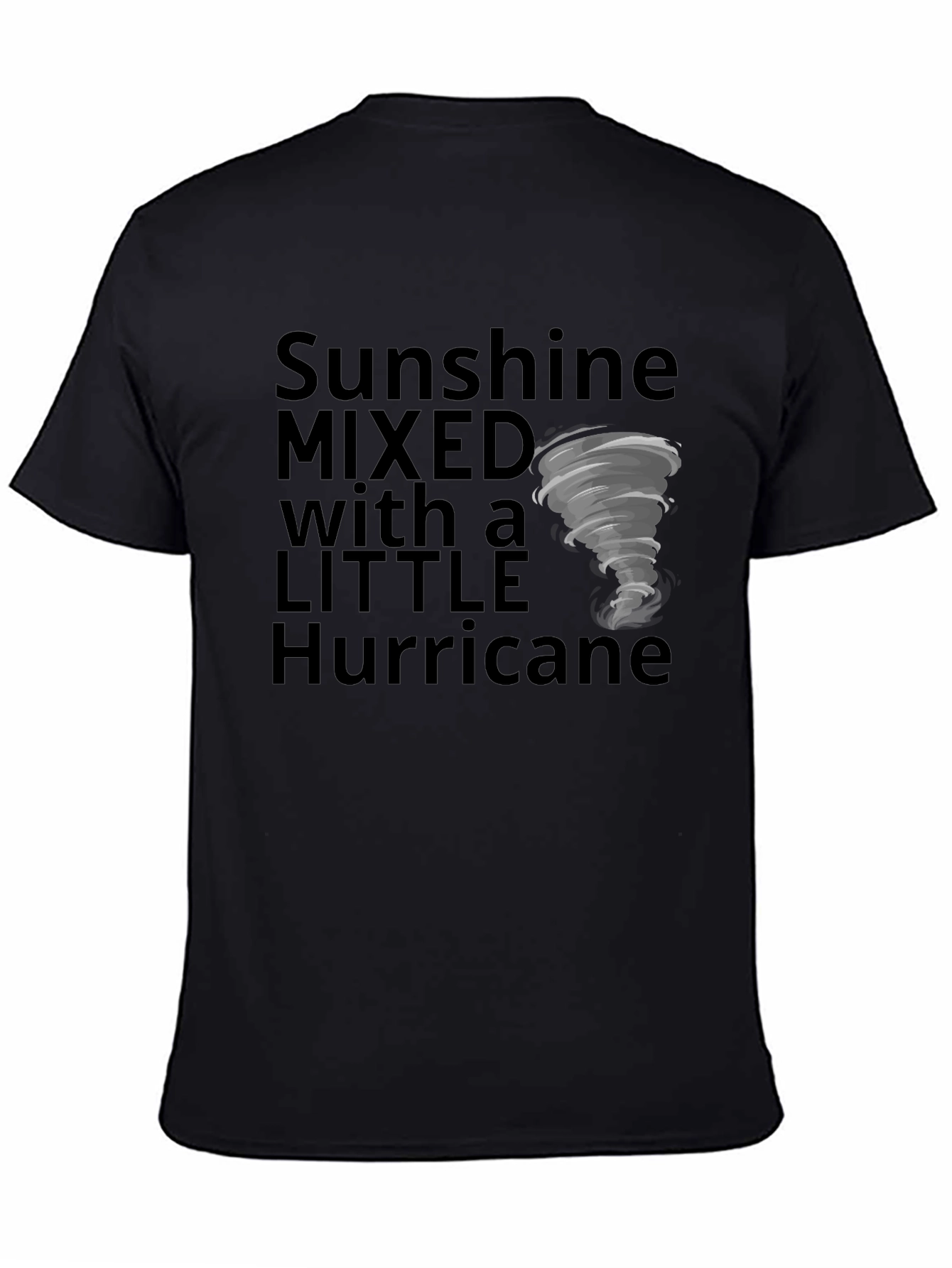 Black Sunshine & Hurricane Graphic Tee view 4