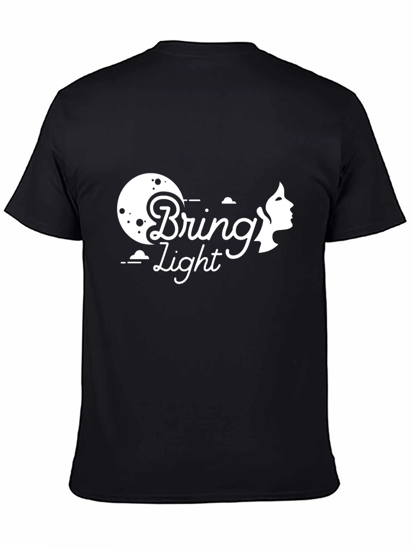 Black Bring Light Black Graphic Tee - Premium Cotton view 4