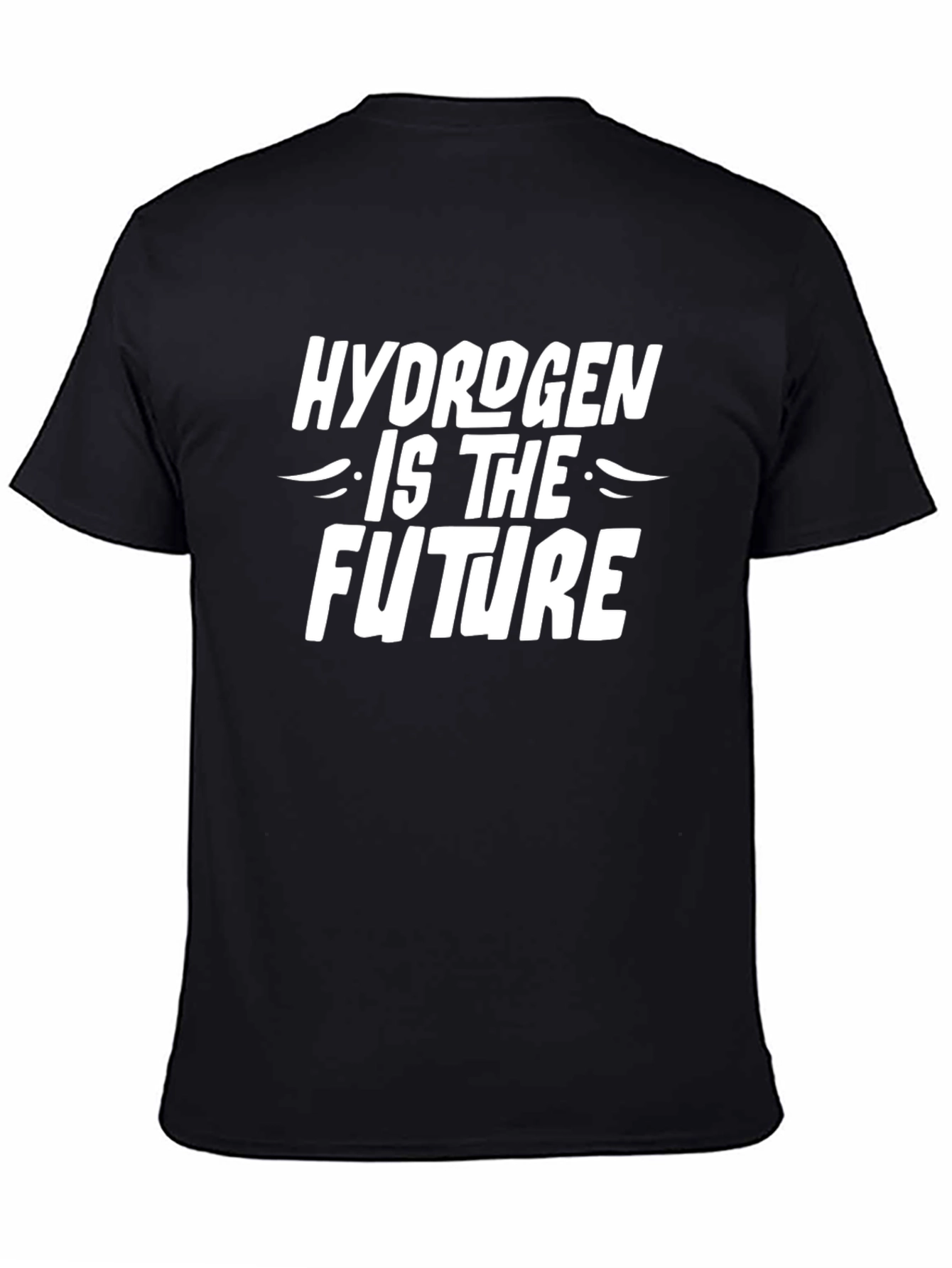 Hydrogen Is The Future Black Graphic Tee - 4