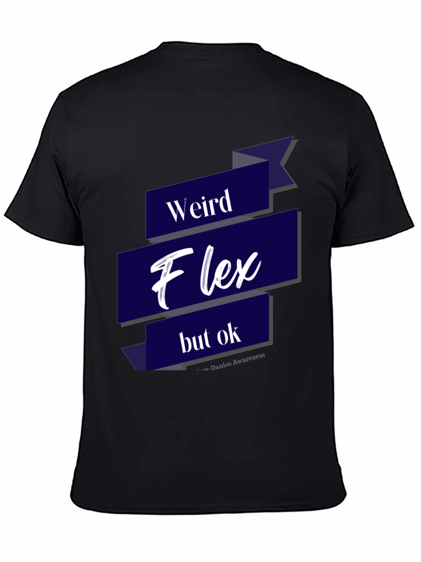 Black Weird Flex T-Shirt - Funny Slogan Tee view 4