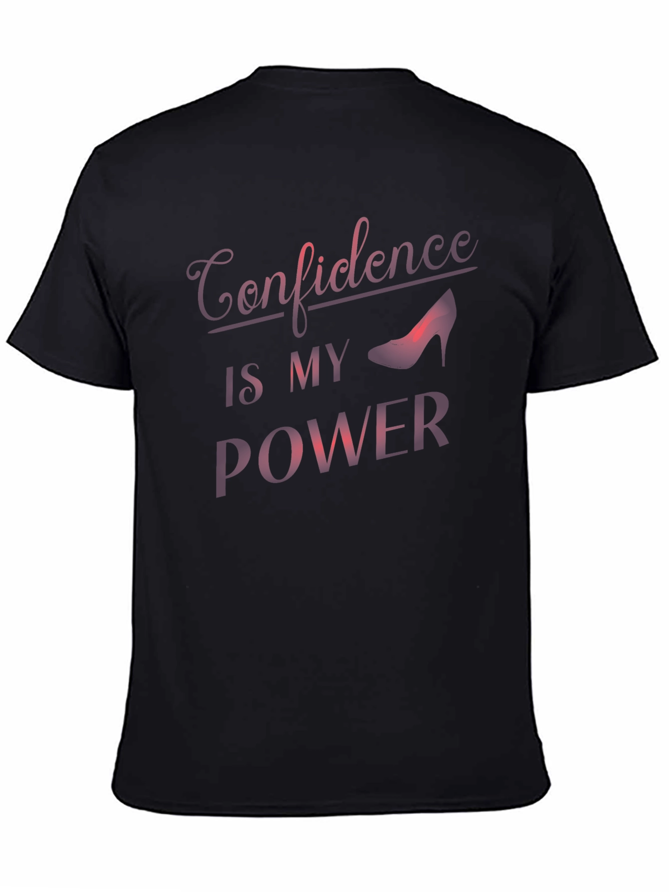 Black Confidence Is My Power Graphic T-Shirt view 4